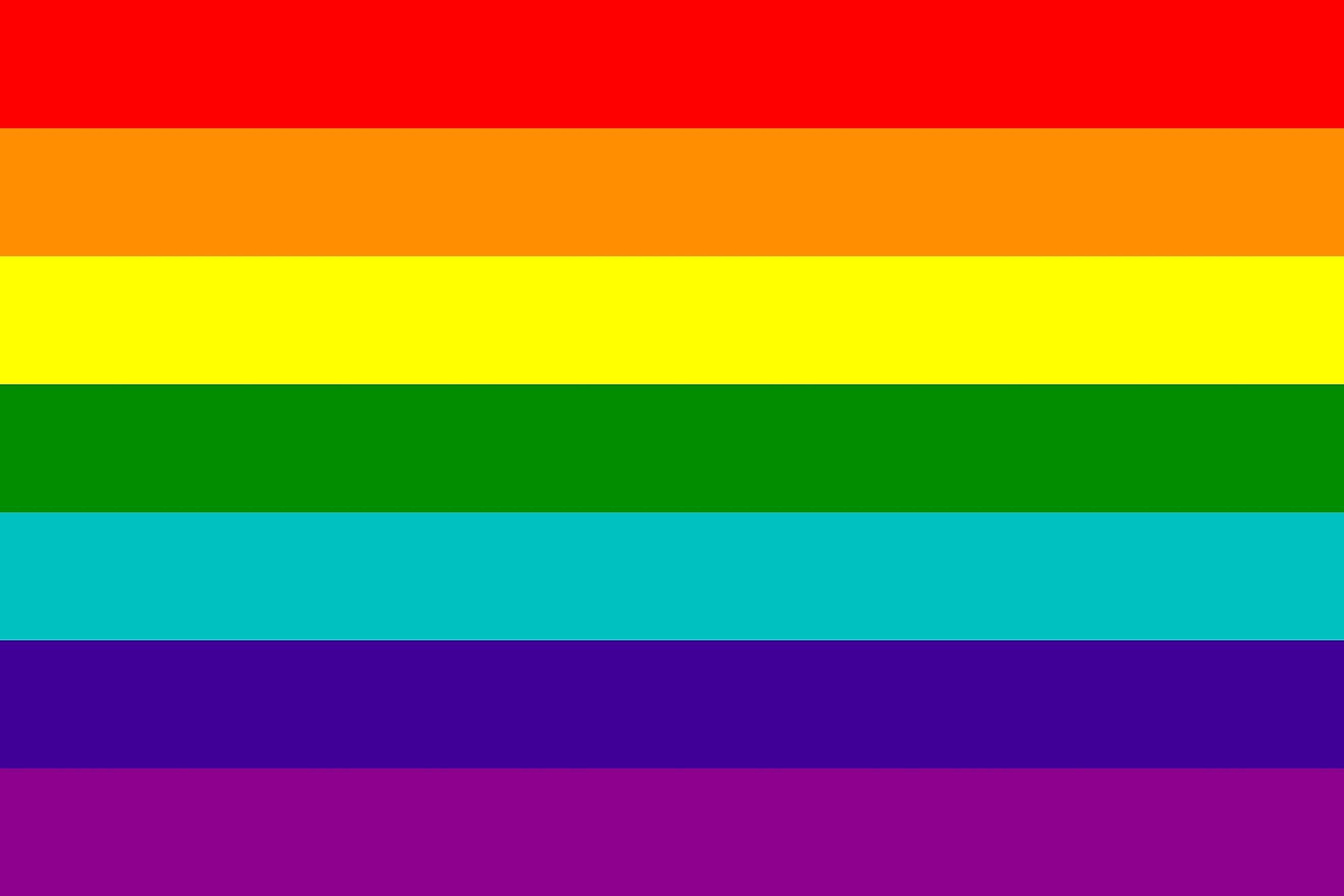 gay flag colors