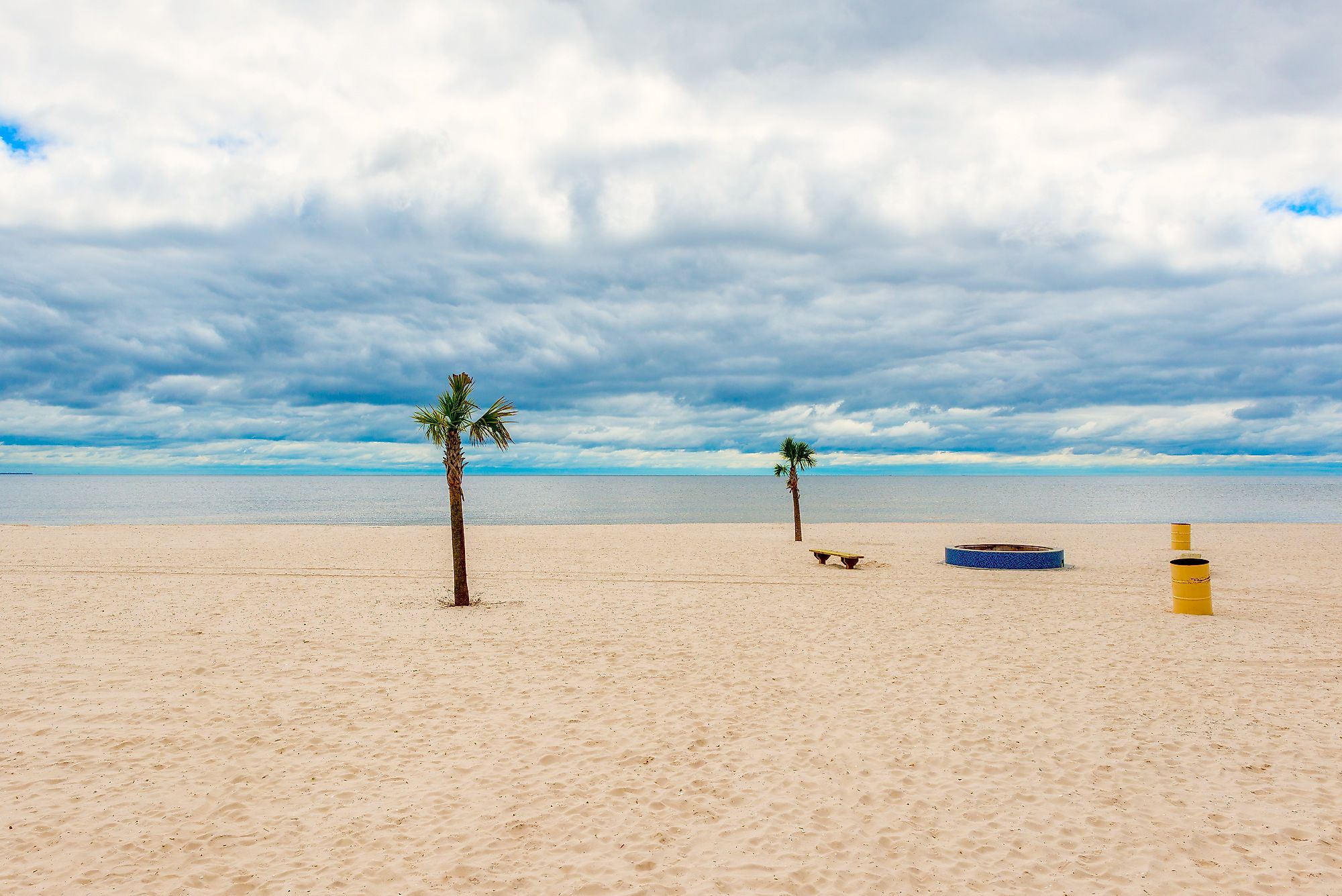 The beach at Pass Christian, Mississippi.