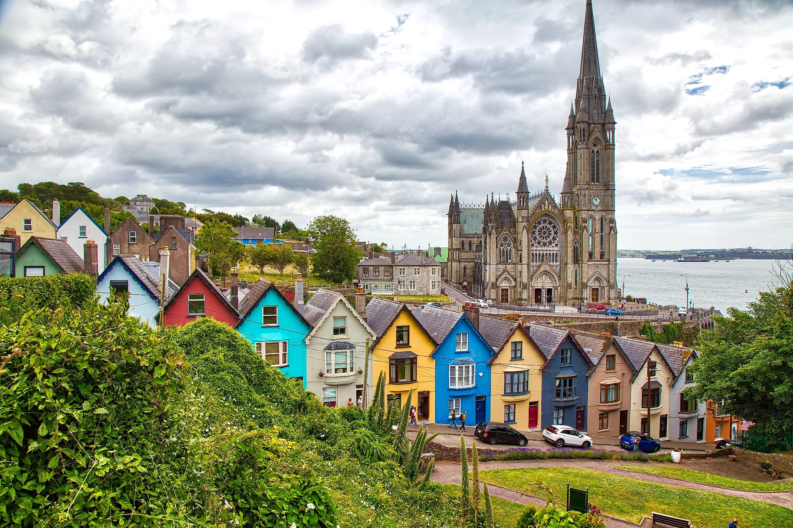 The historical town of Cobh, Ireland.