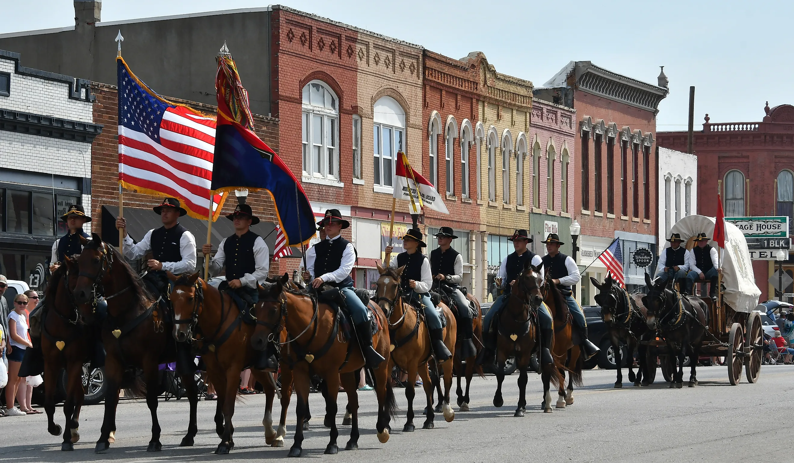 The Washunga Days Parade in Council Grove, Kansas. Image credit Mark Reinstein via Shutterstock