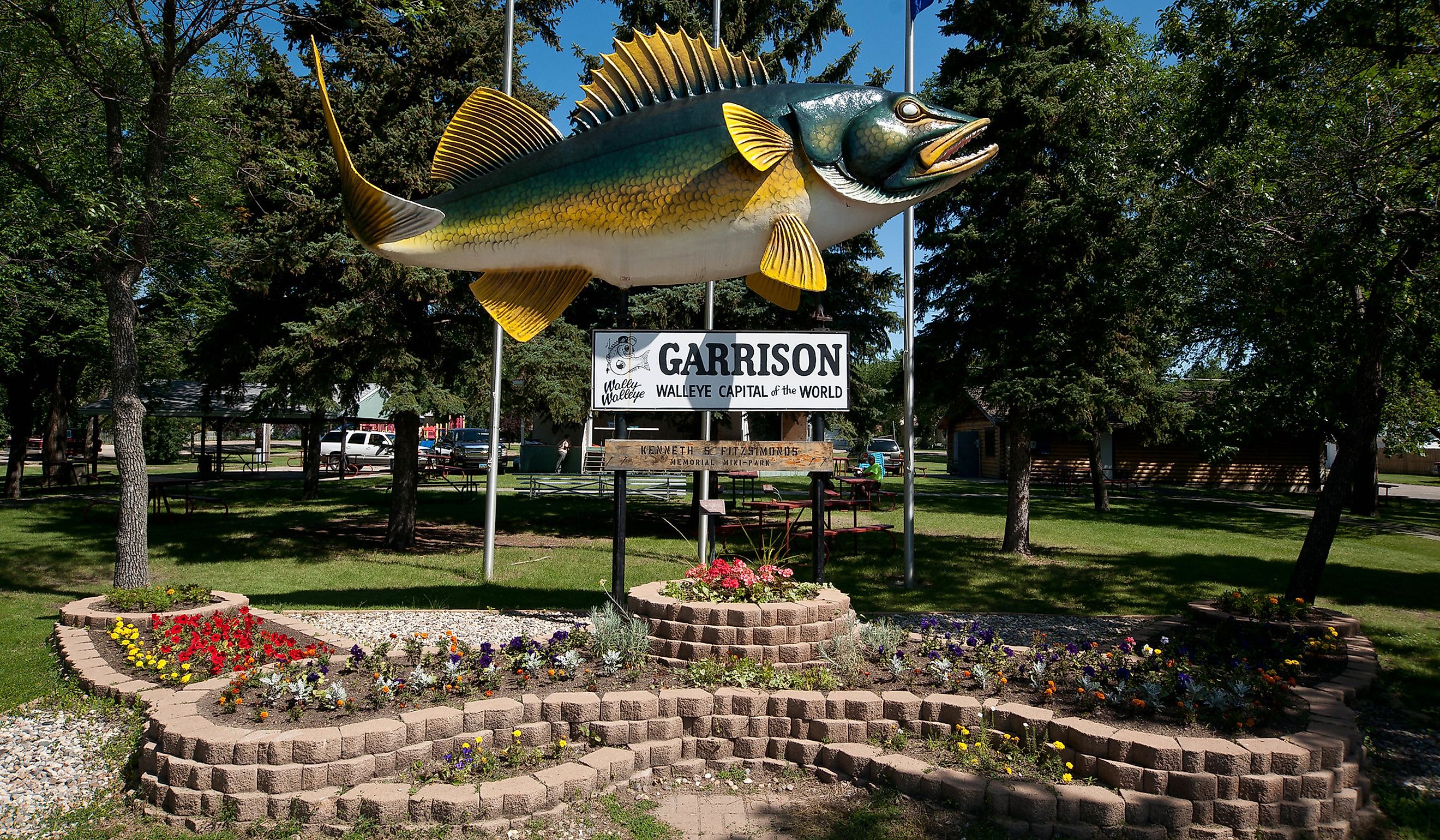 Walleye statue in Garrison, North Dakota. Image credit: Andrew Filer via Flickr.com