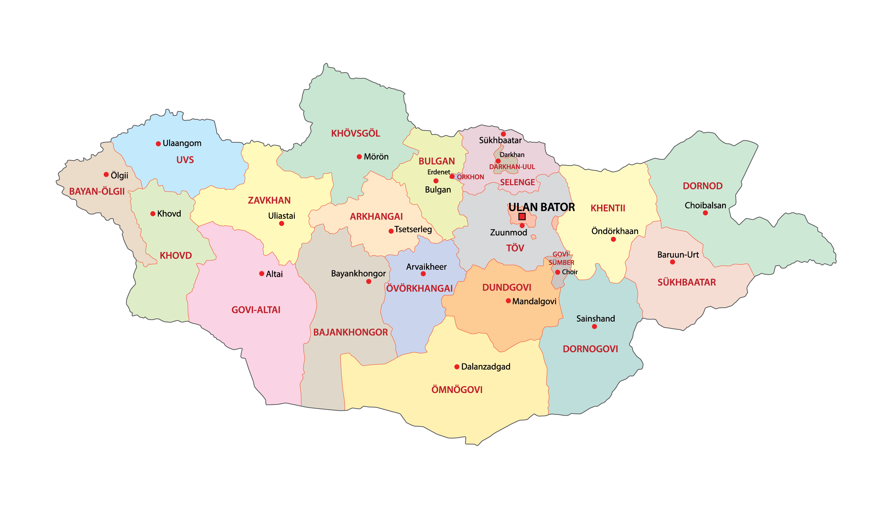 mongolian map