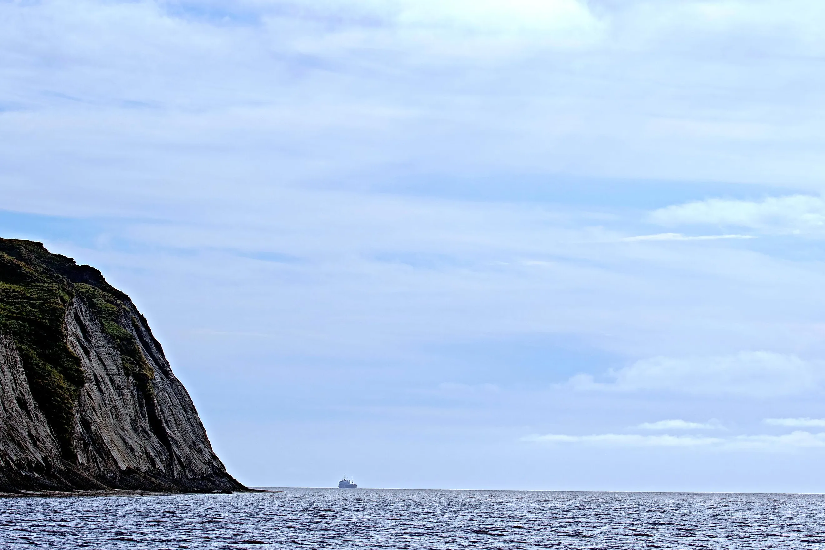 A ship in the Gulf of Ob.