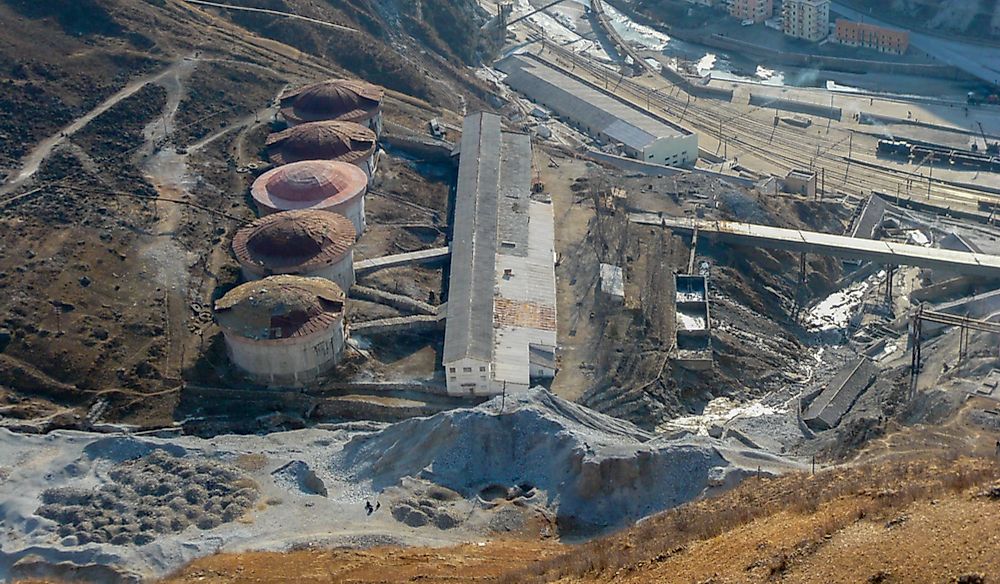 Zinc mine in North Korea.