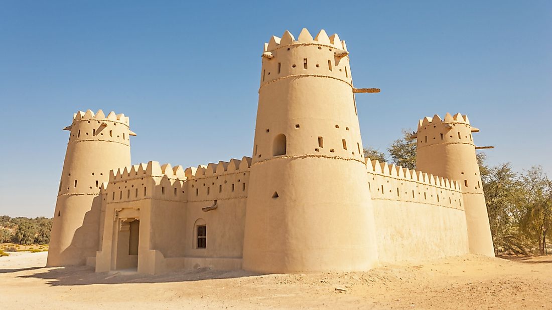 A fort in the dunes of Liwa, UAE. 
