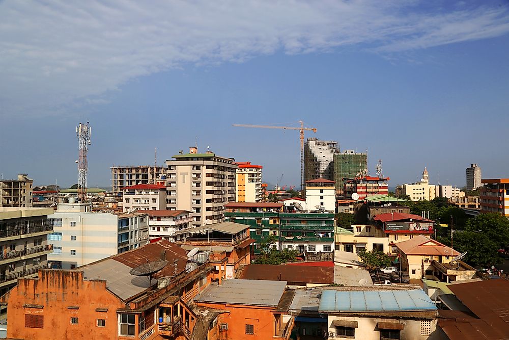 The city of Conakry, Republic of Guinea. Editorial credit: Mustapha GUNNOUNI / Shutterstock.com.