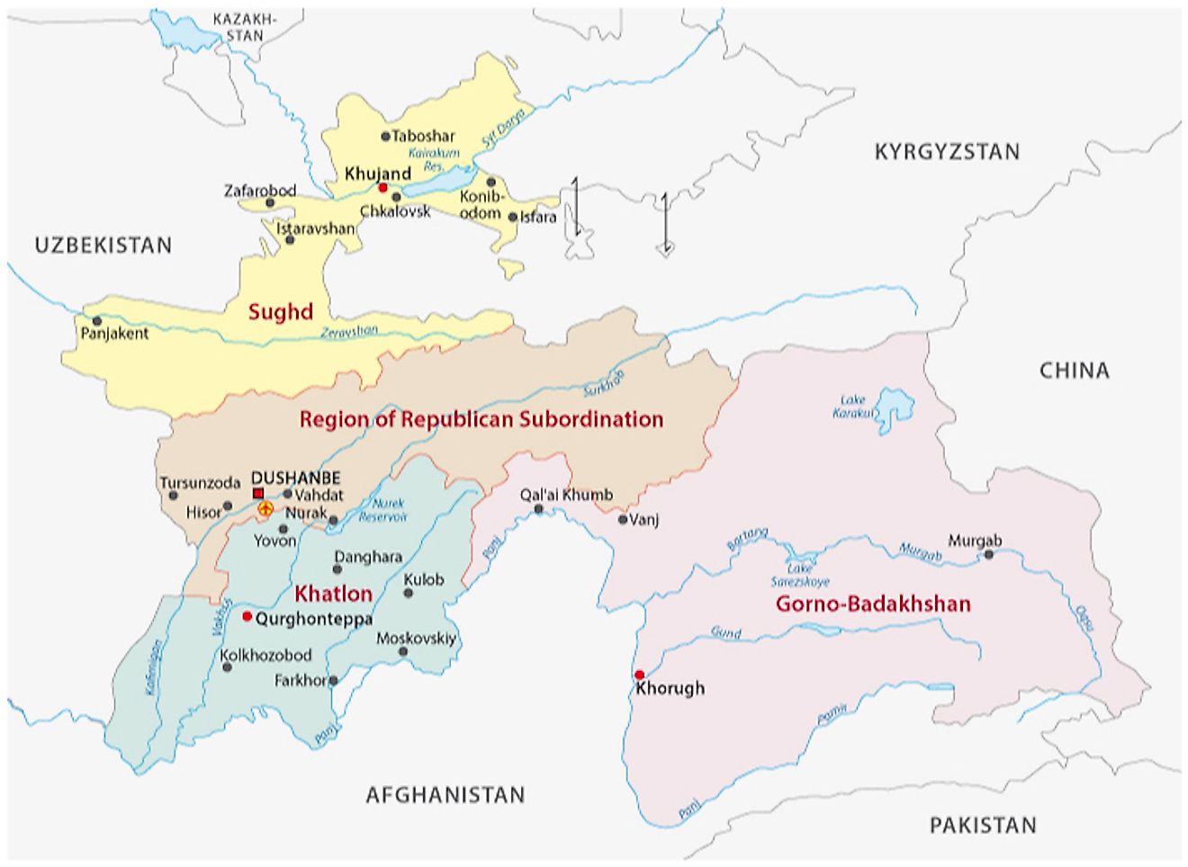 Tajikistan Maps & Facts - World Atlas