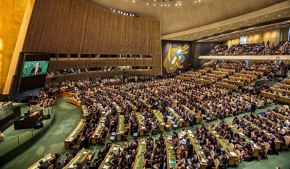 The United Nations General Assembly. Editorial credit: Drop of Light / Shutterstock.com