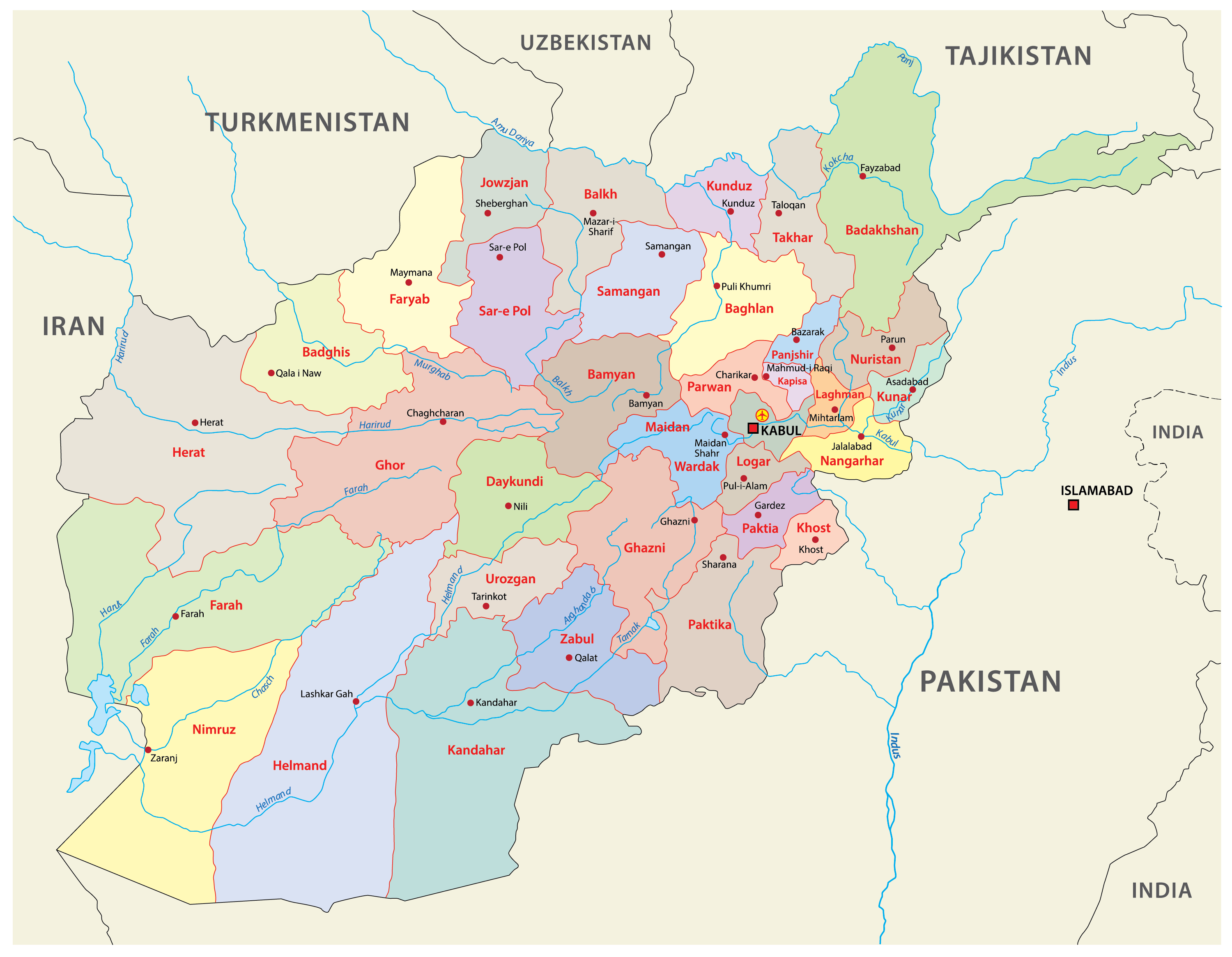 Afghanistan Maps Facts World Atlas