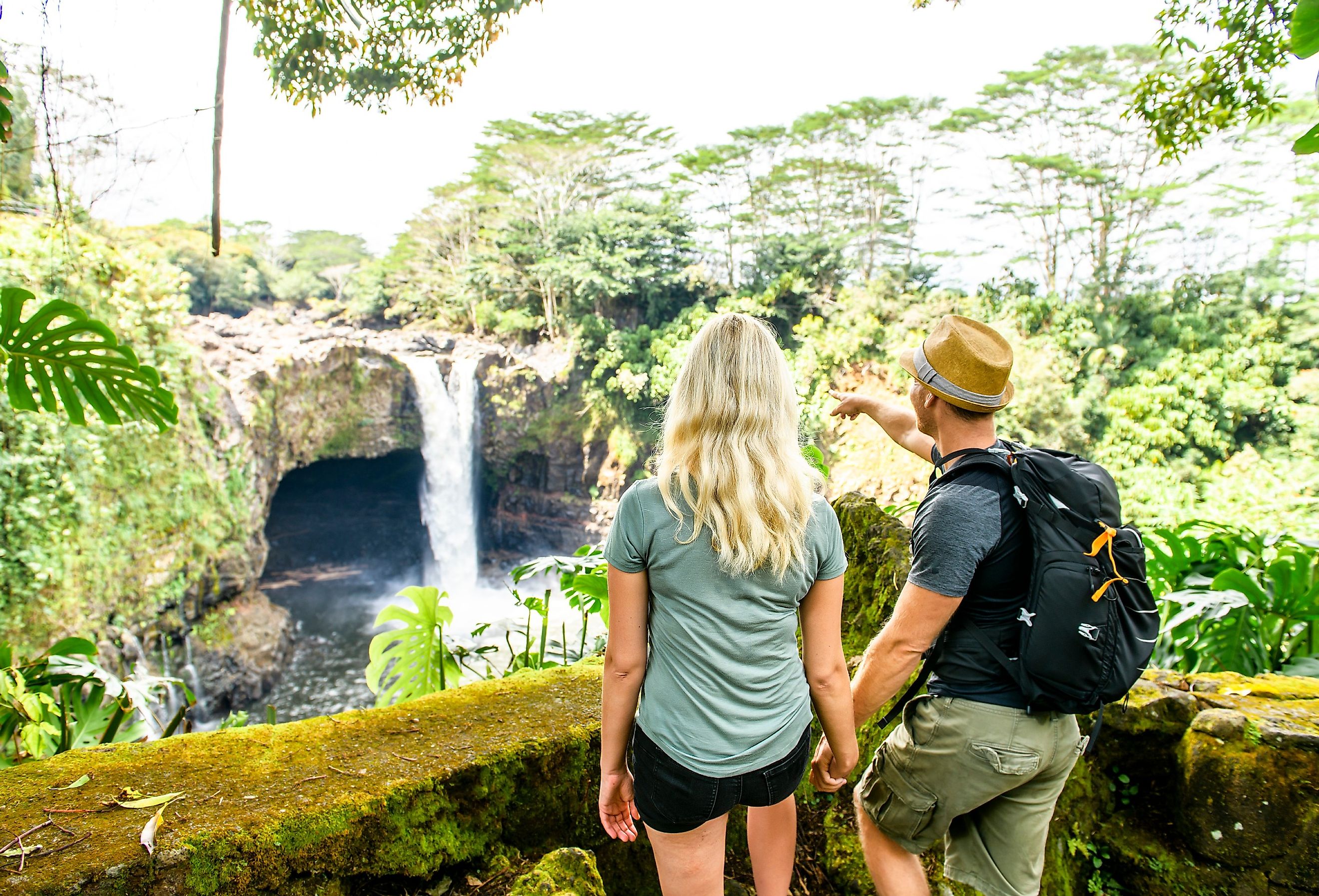 The Rainbow Falls, Hilo, Wailuku River State Park, Big Island, Hawaii.