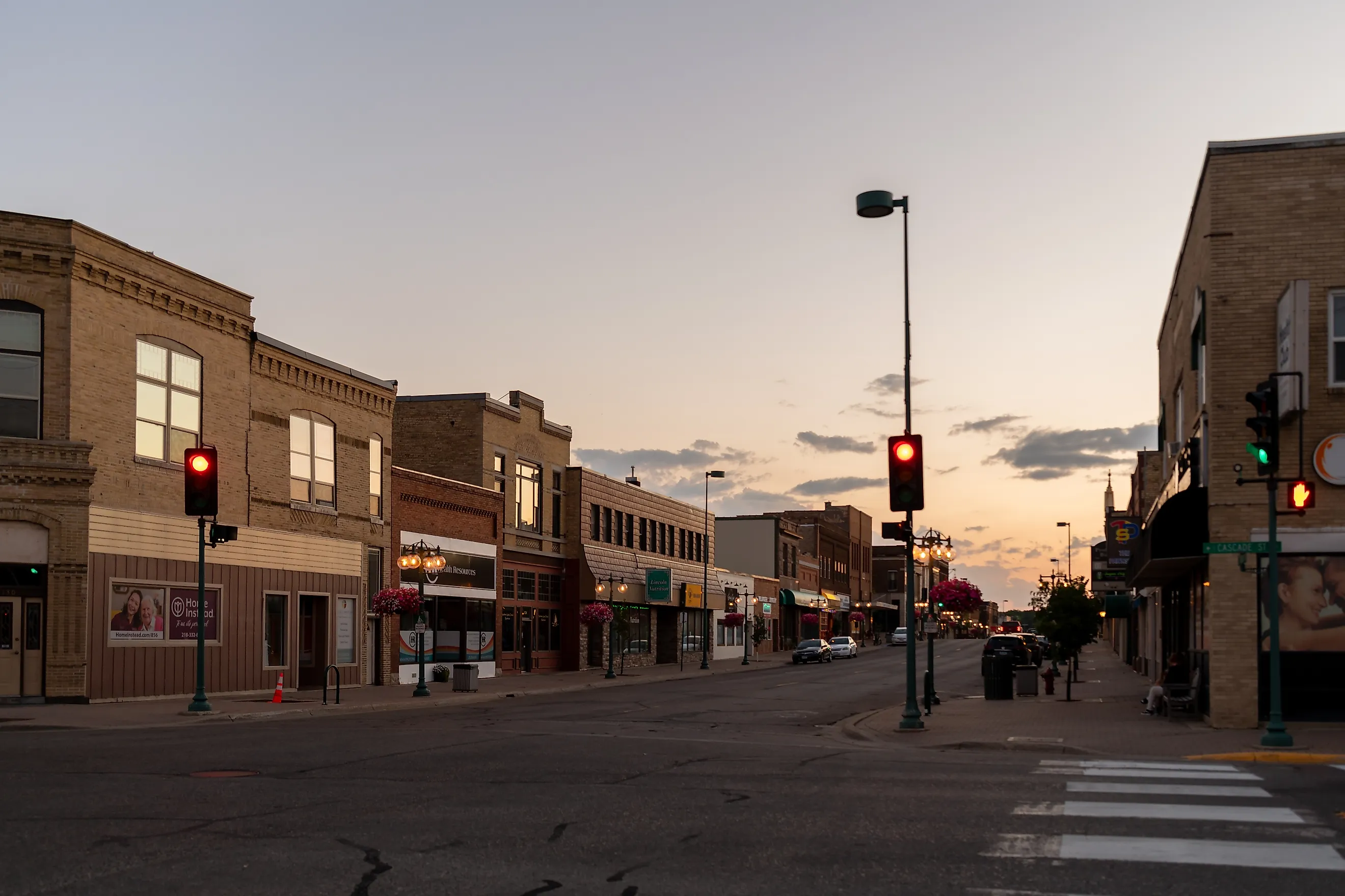 Downtown Fergus Falls, Minnesota. Editorial credit: Barbarajo / Shutterstock.com