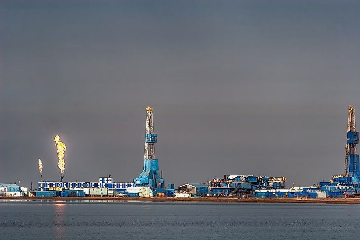 A Prudhoe Bay oil field.
