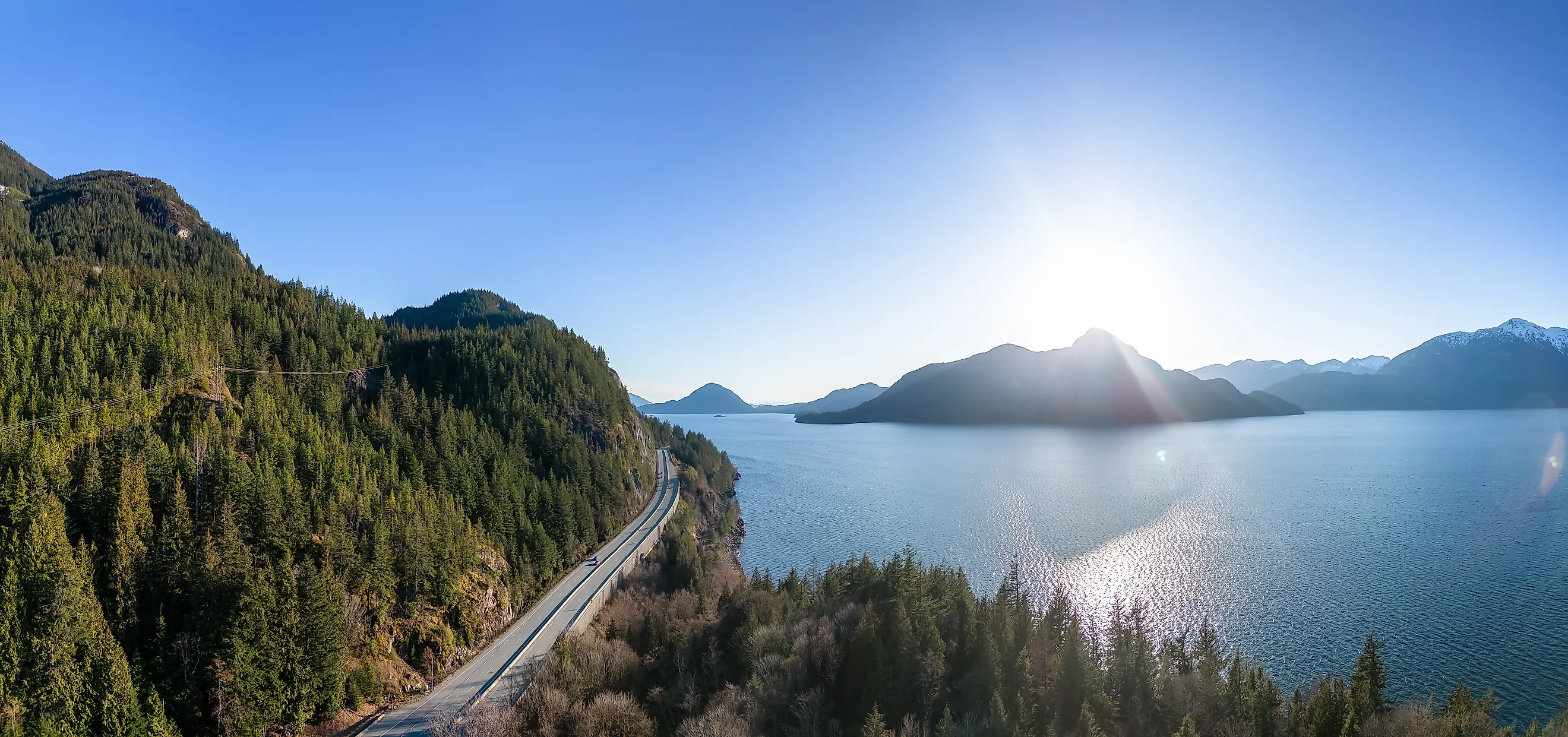 The Sea to Sky Highway in British Columbia.