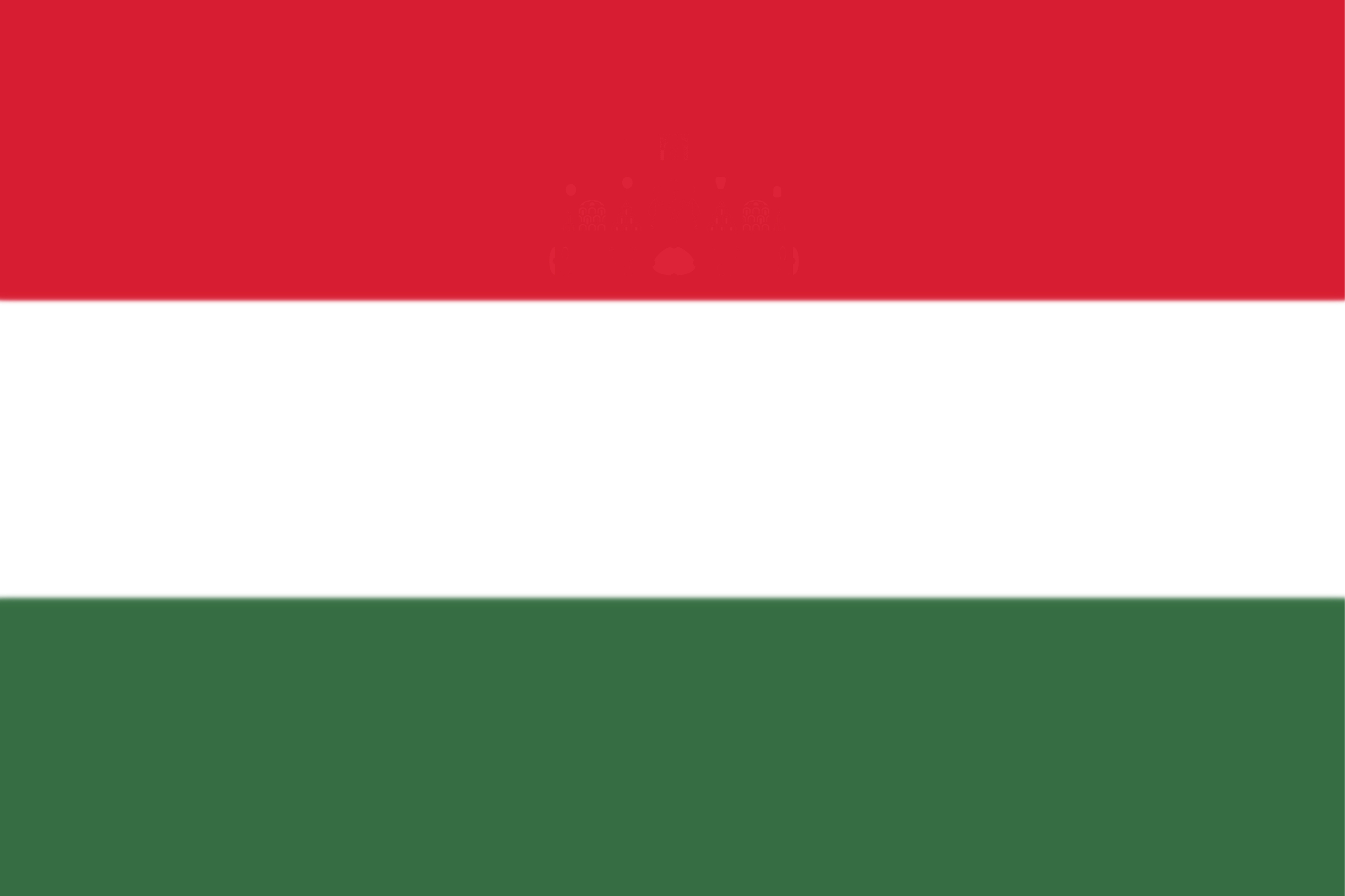 The flag of Hungary.