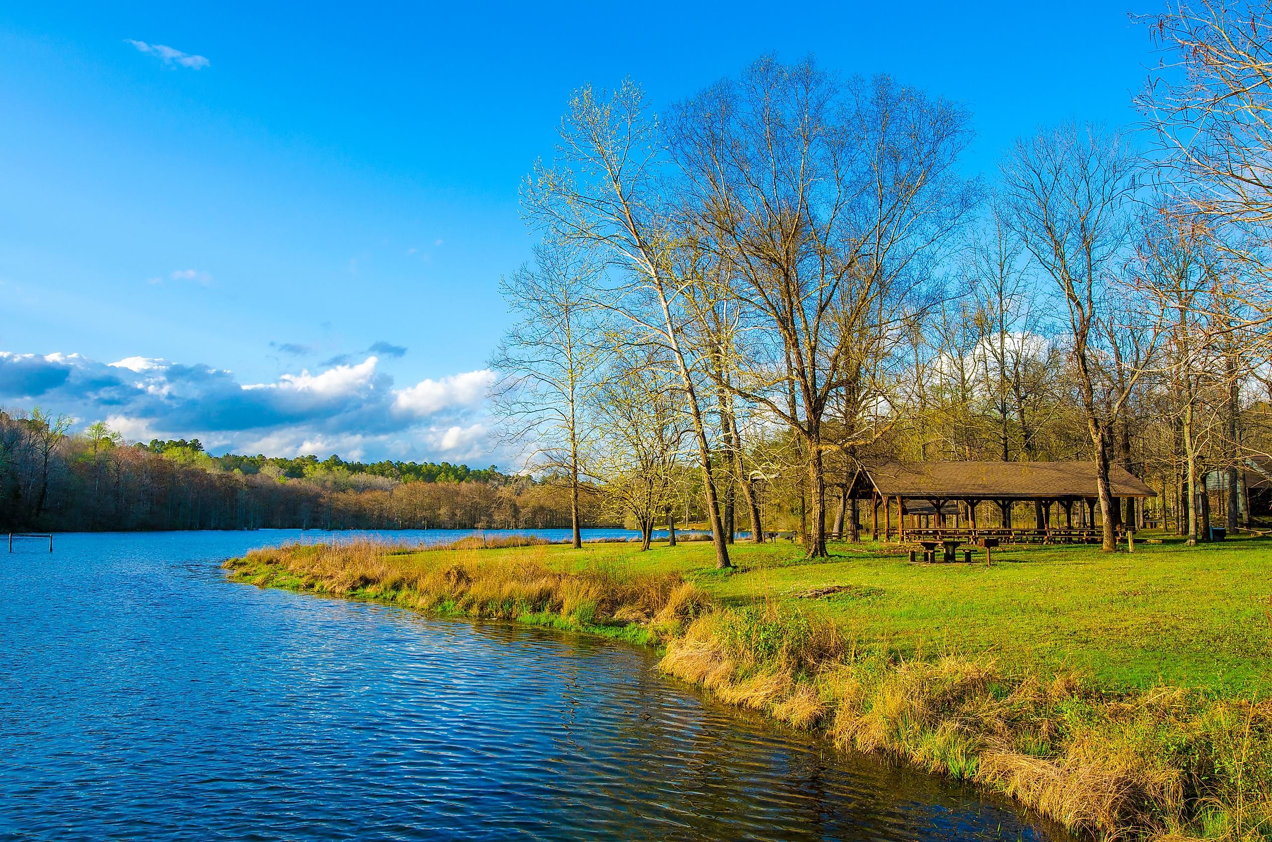 Wall Doxey State Park located in Holly Springs, Mississippi, USA.