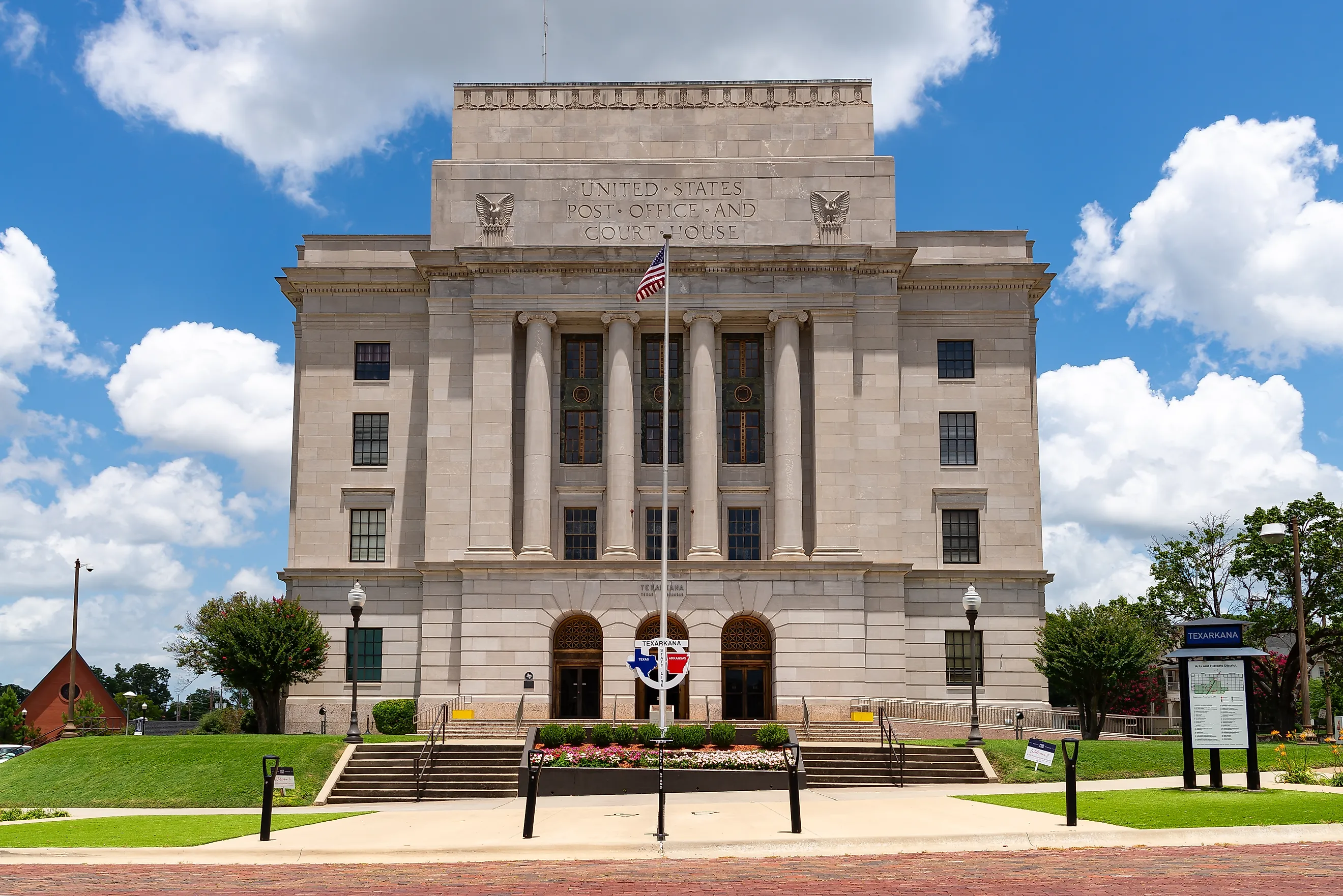 The historic Texarkana Post Office and Courthouse in Arkansas.