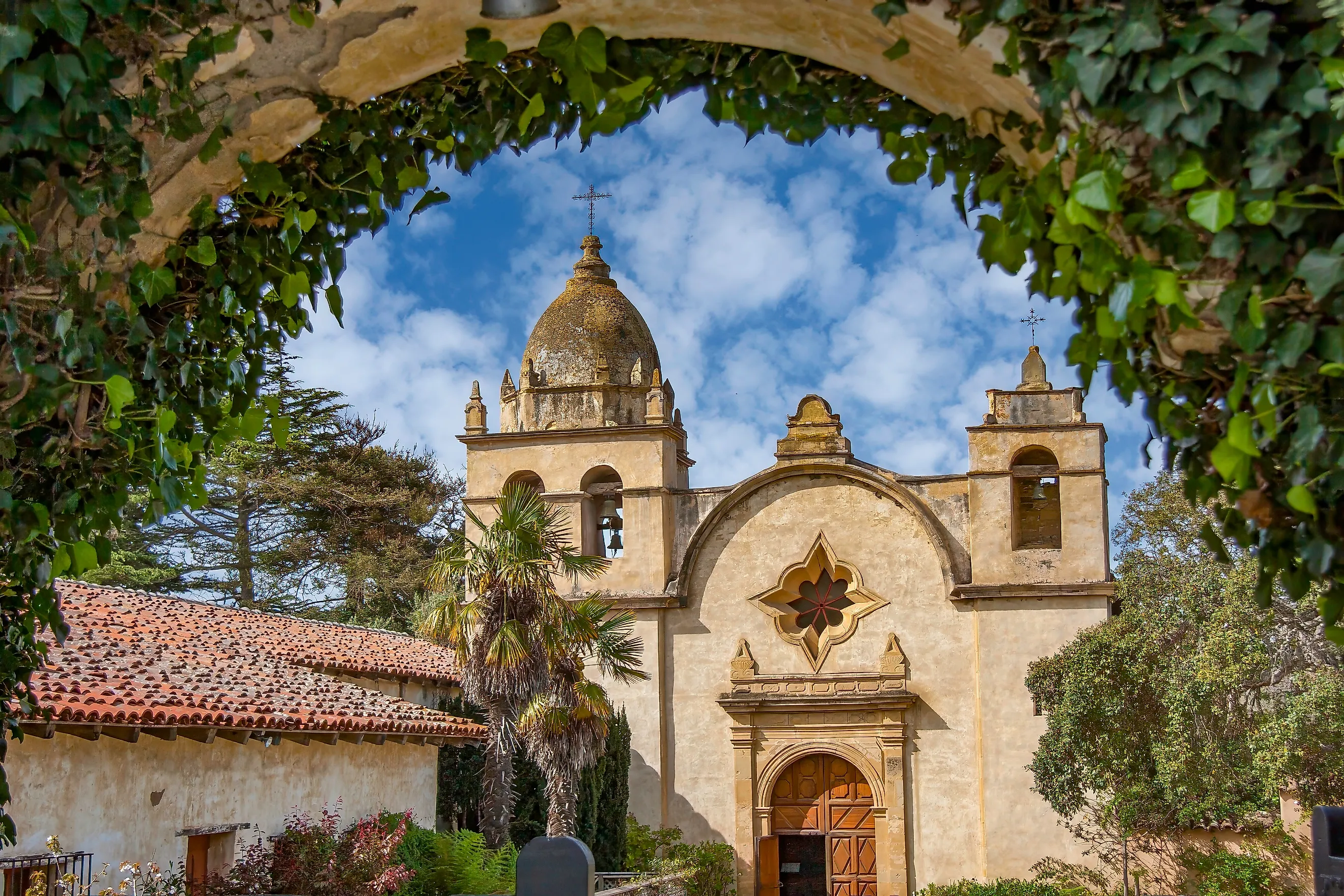 The Mission de San Carlos Borromeo de Carmelo in Carmel-by-the-Sea, California.