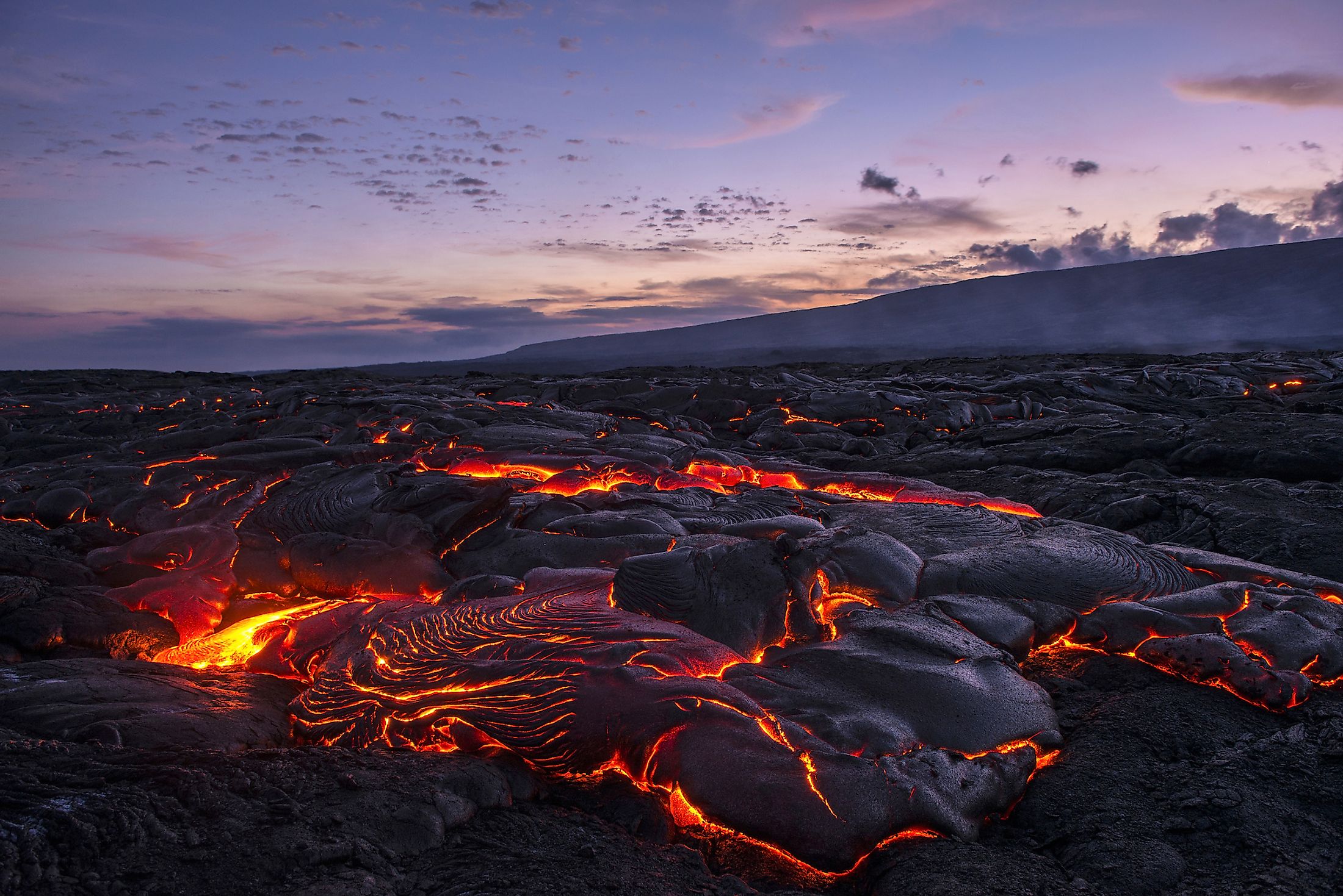 Kilauea volcano in Hawaii.
