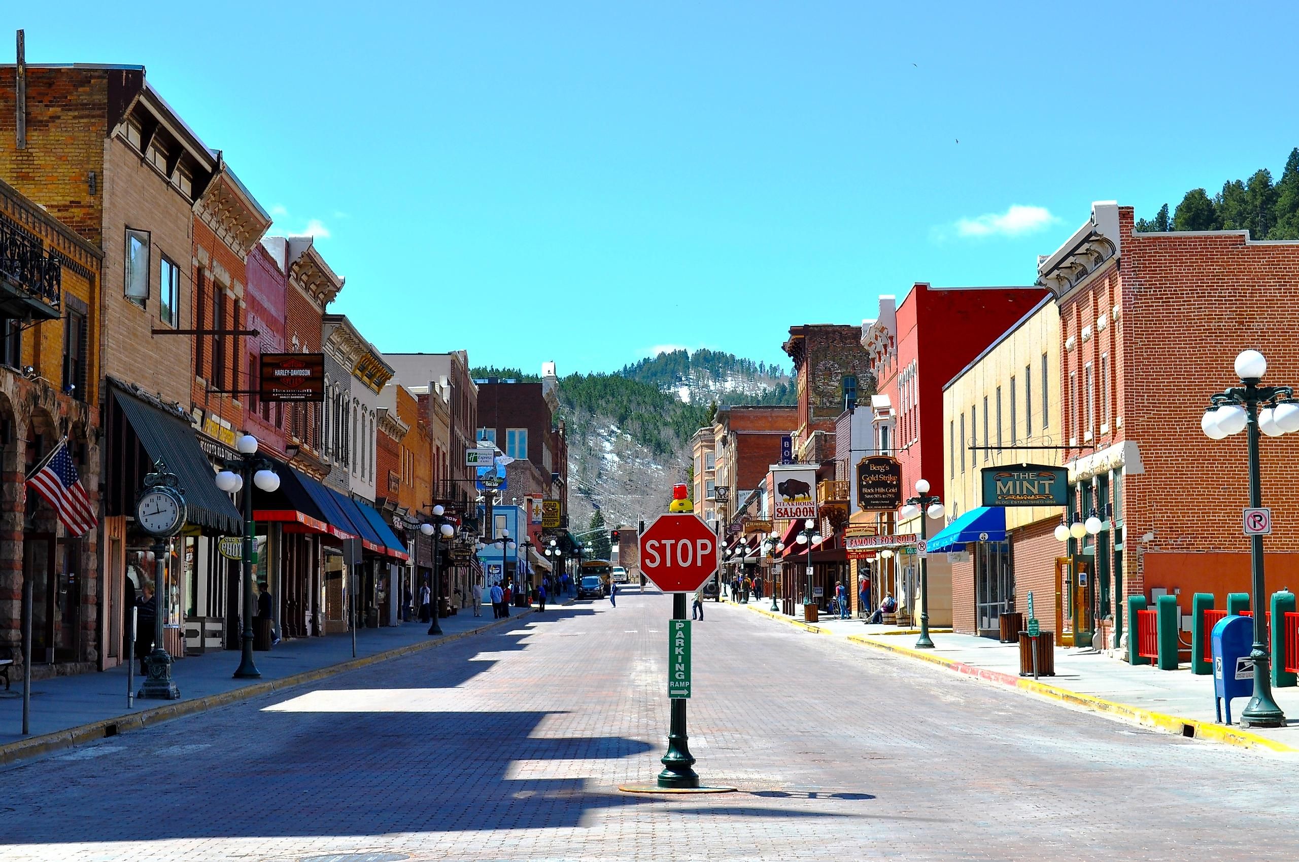 Downtown Deadwood, South Dakota.