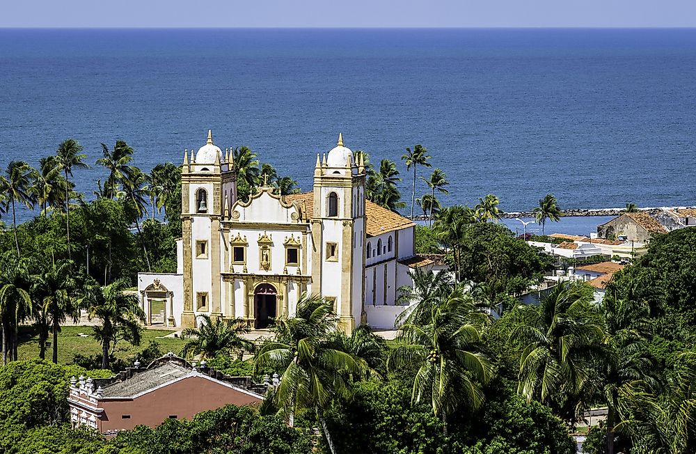 A Catholic Church in Olinda, Brazil.