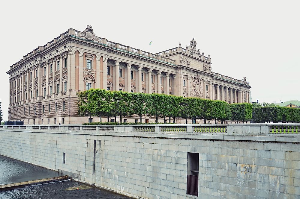 The home of Swedish parliament.
