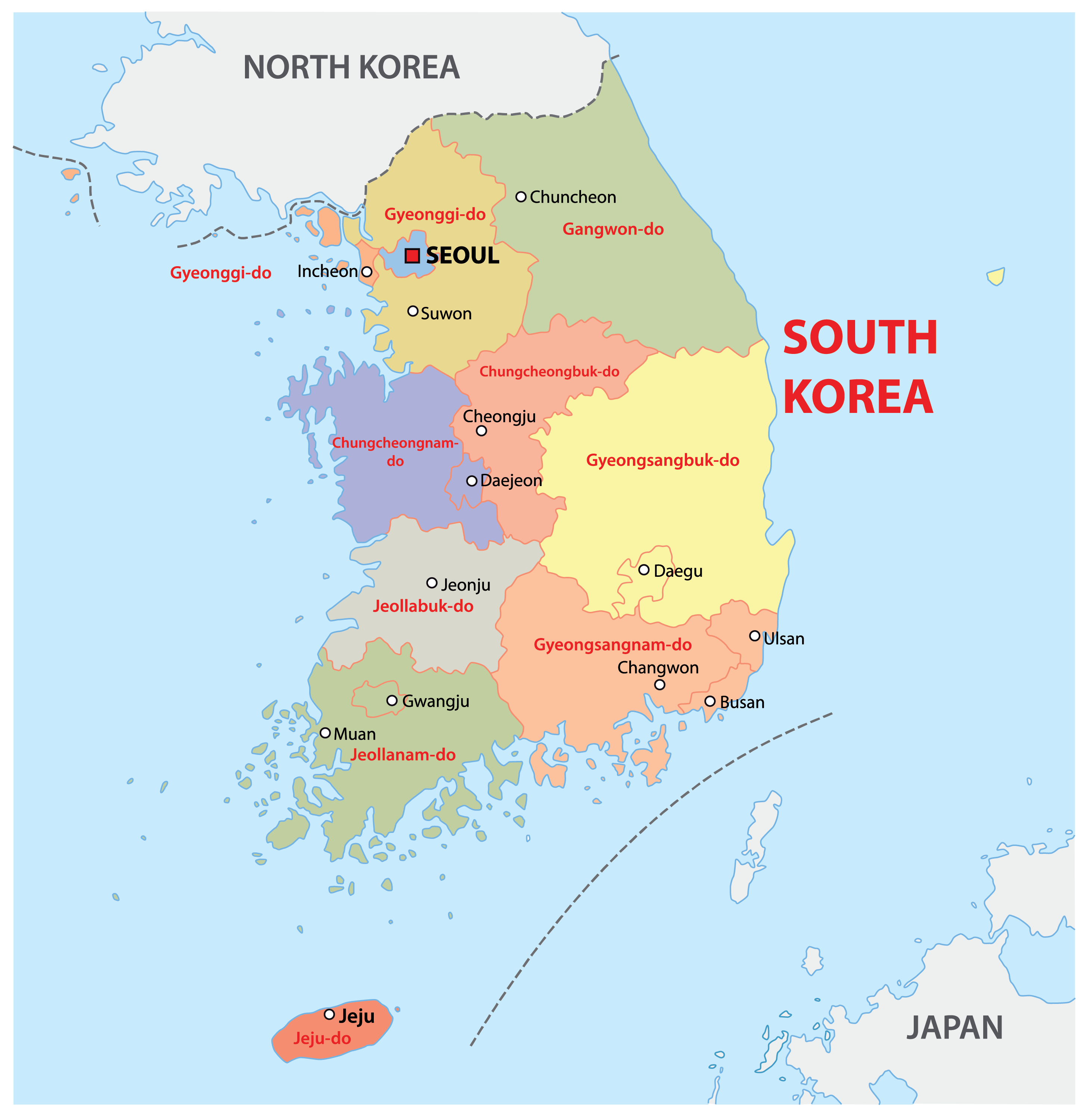 South Korea Maps Facts World Atlas