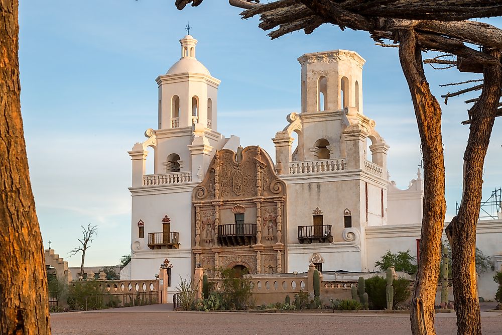 San Xavier Del Bac church in Tucson, Arizona.