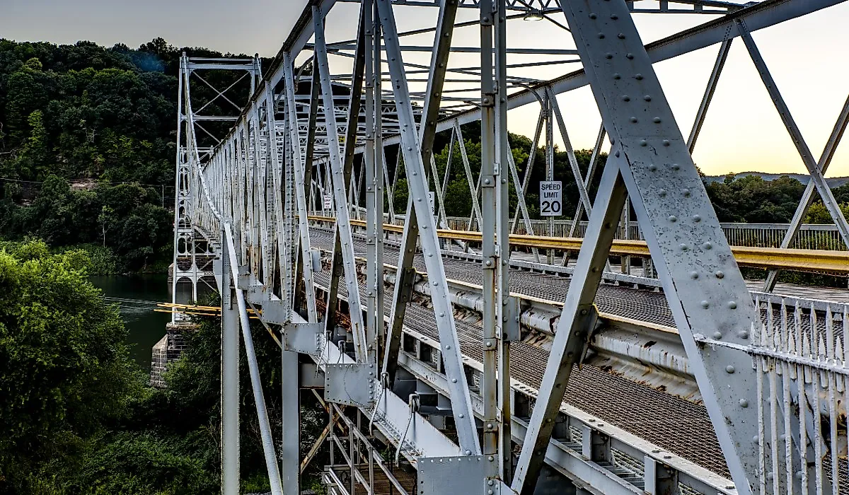 Newell Toll Bridge is a historic truss crossing over the Ohio River that connects East Liverpool, Ohio, and West Virginia.