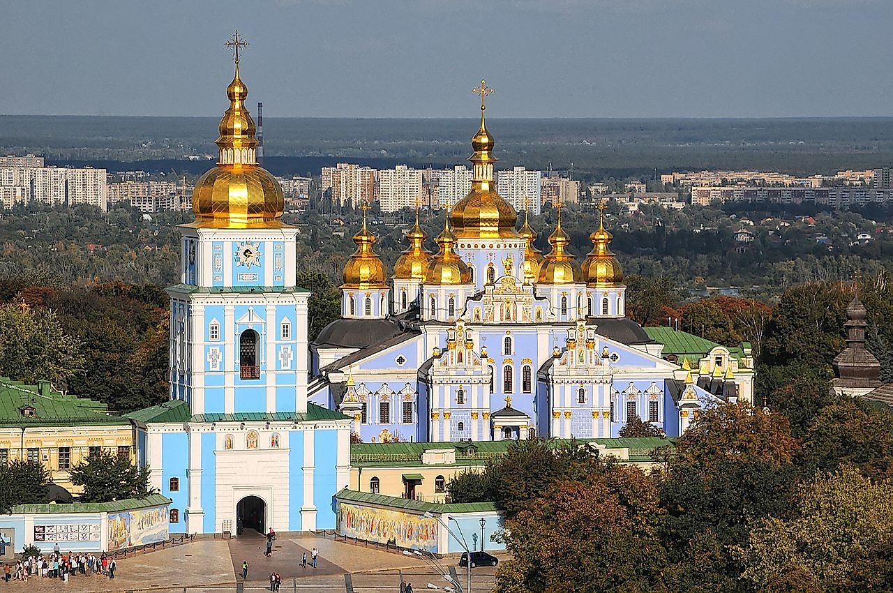 St. Michael's Golden-Domed Monastery in Kiev, Ukraine.