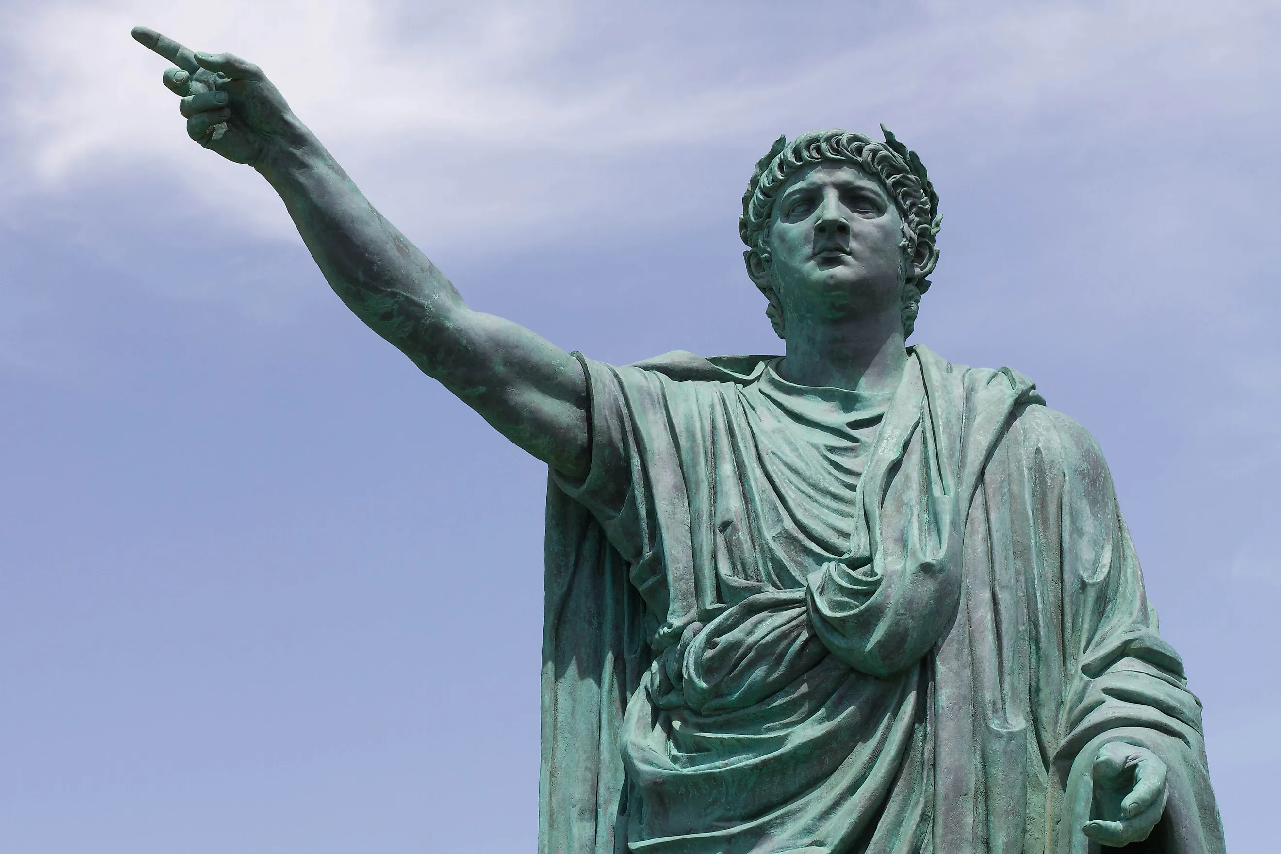 Statue of Nero at his birthplace of Anzio, Italy. Image credit: Helen Cook via Wikimedia Commons.