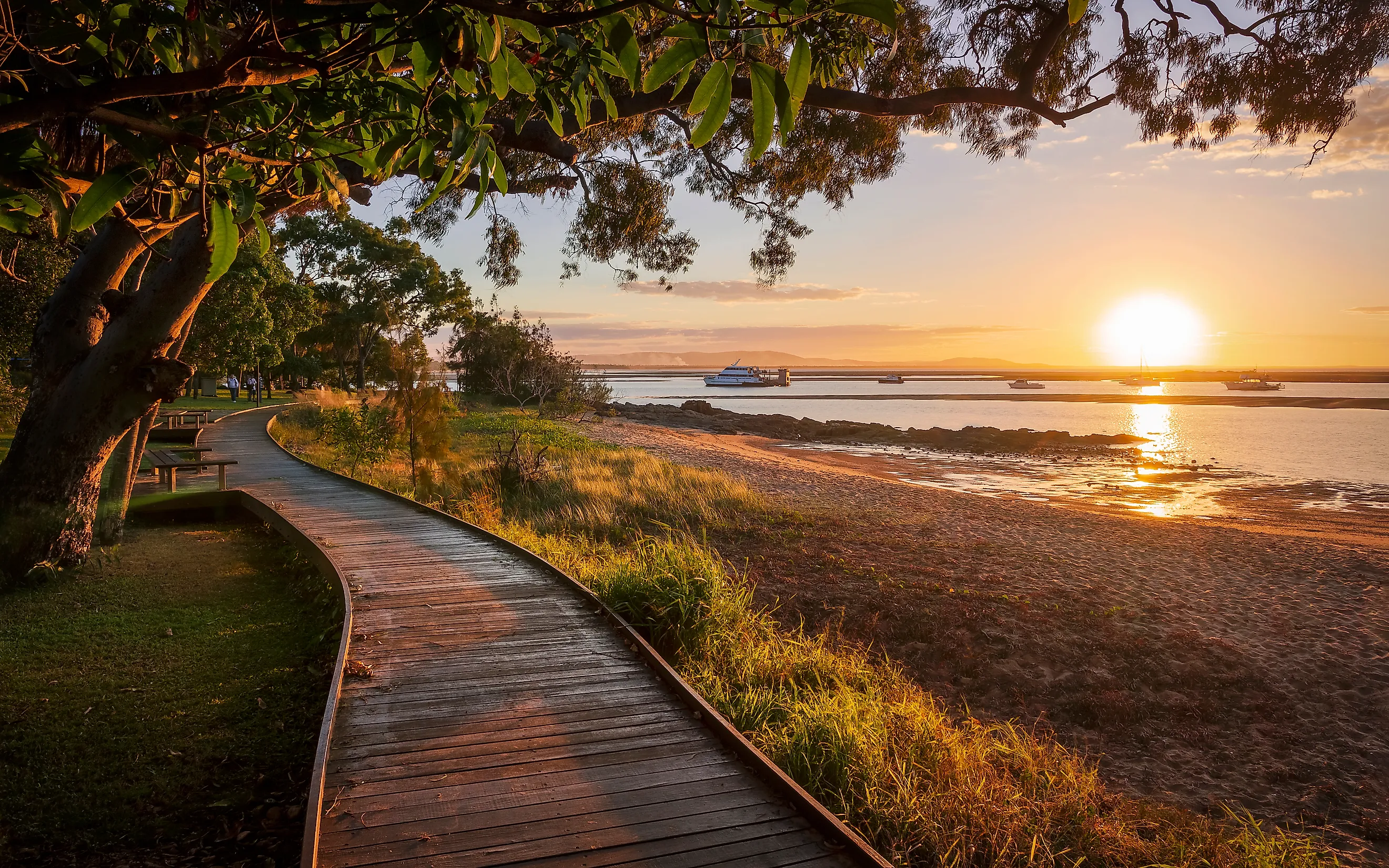 Sunset in the town of Seventeen Seventy, Queensland. Via Dominic Jeanmaire / Shutterstock.com.