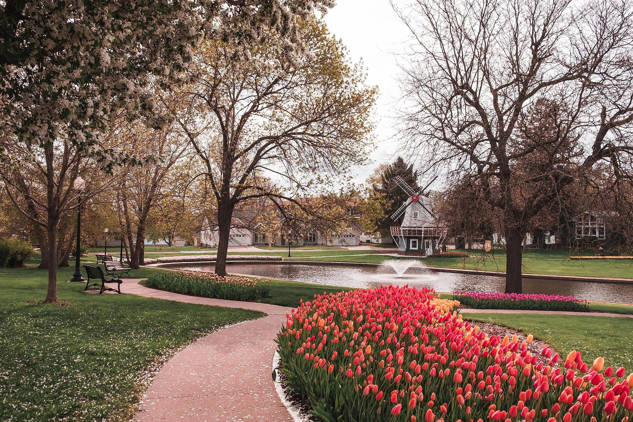 The scenic town of Pella, Iowa.