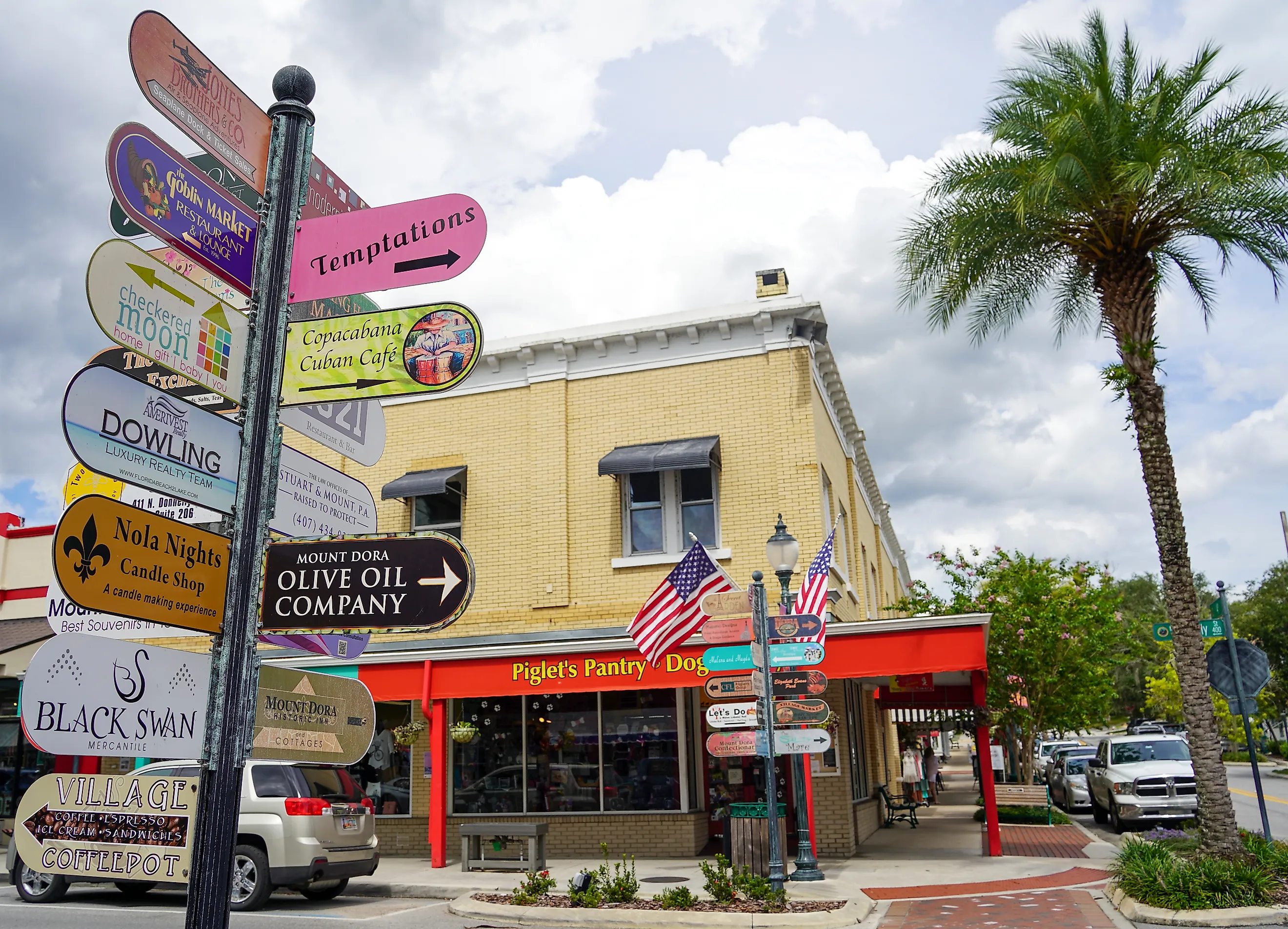 Downtown Mount Dora, Florida.