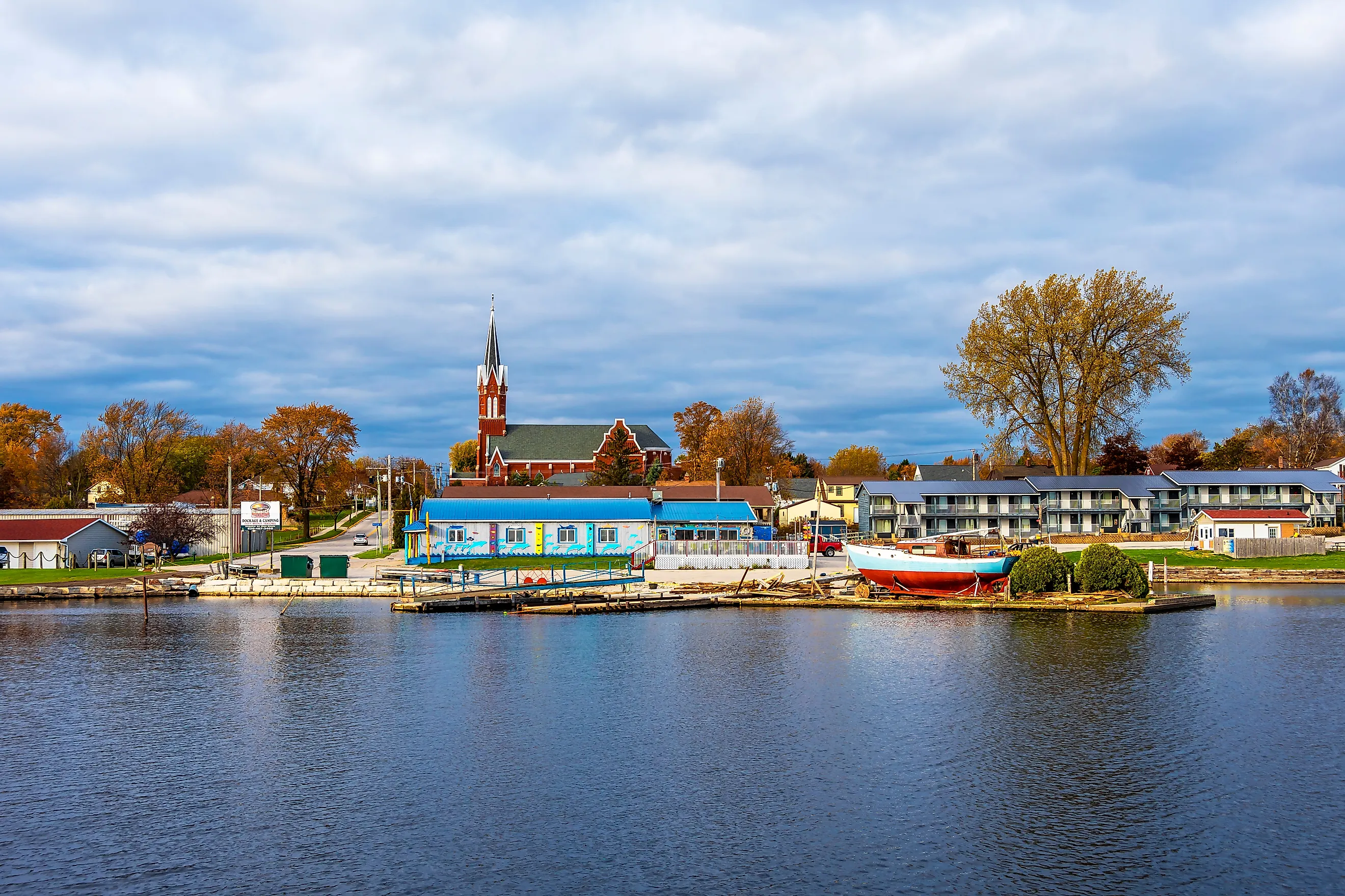 The beautiful coast of Algoma, Wisconsin.