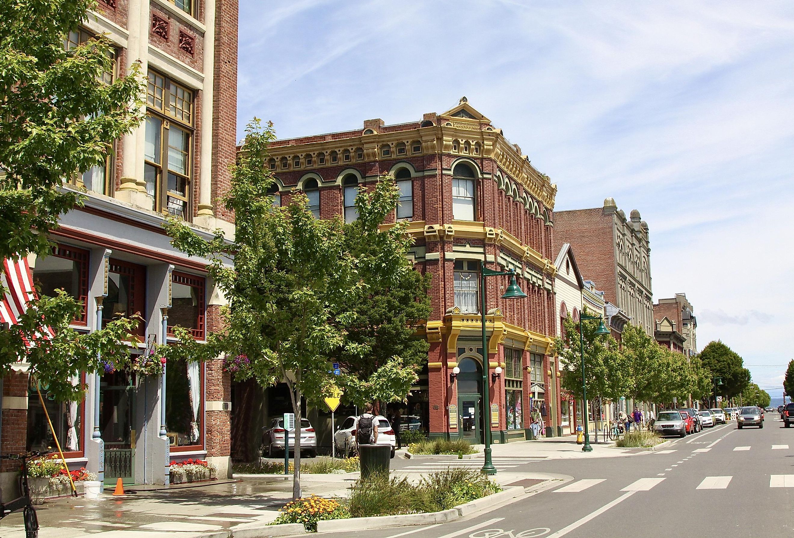 historic victorian buildings in Port Townsend, Washington