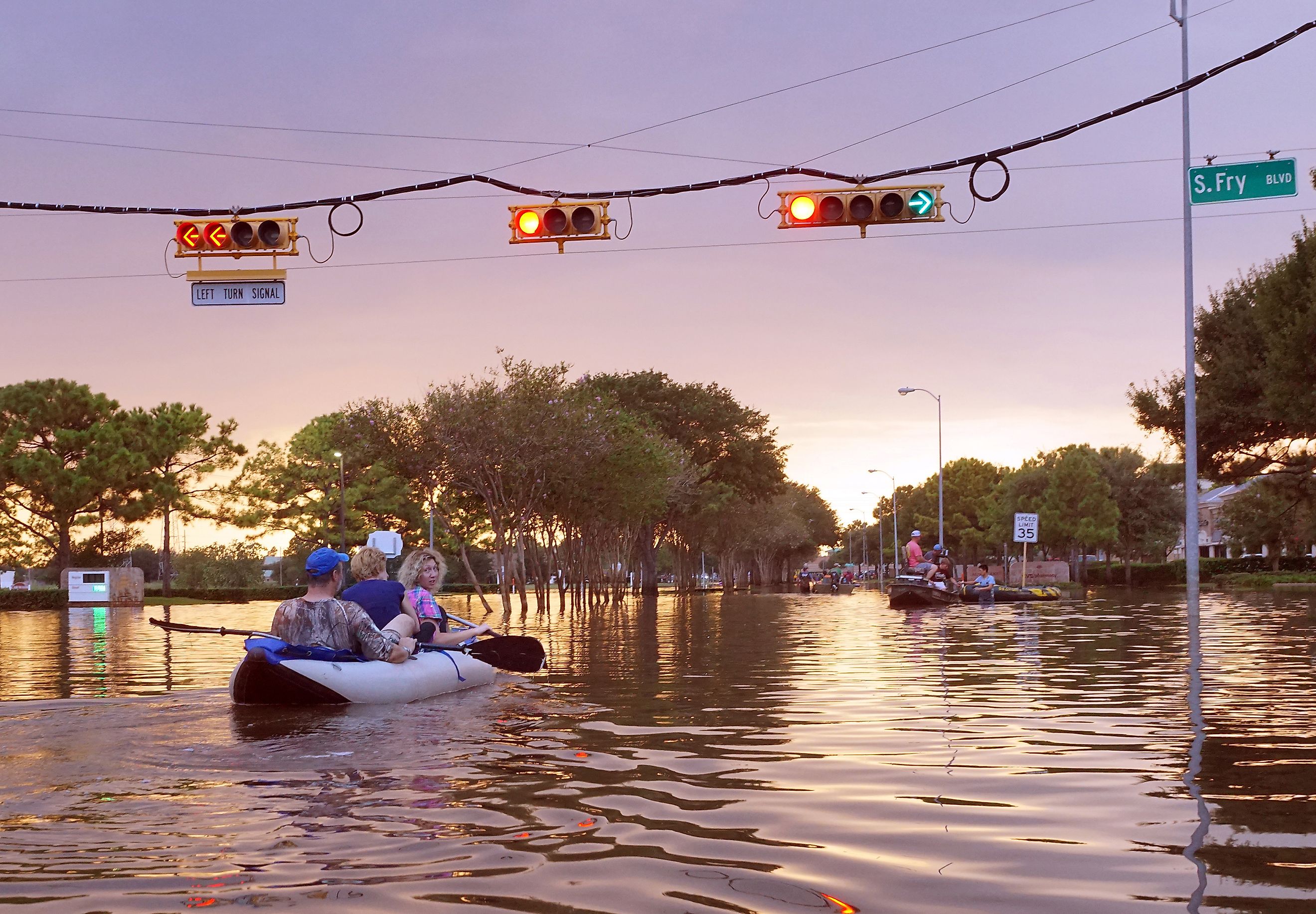 Houston flooded