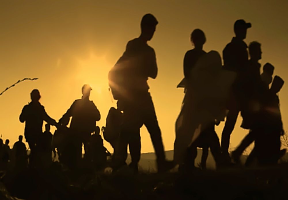 Human migration occurs all over the world.