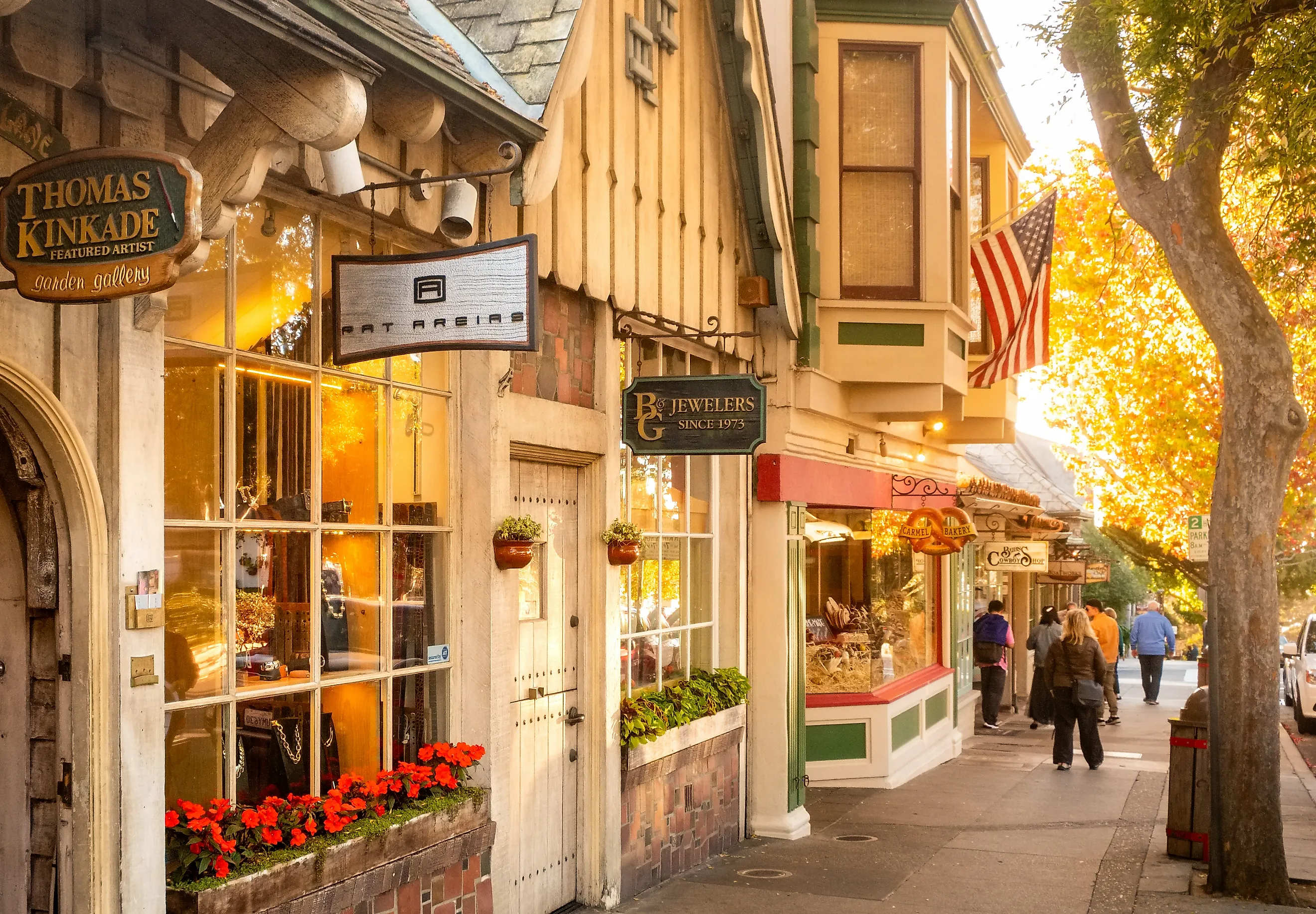 Shops and businesses in Carmel-by-the-Sea.