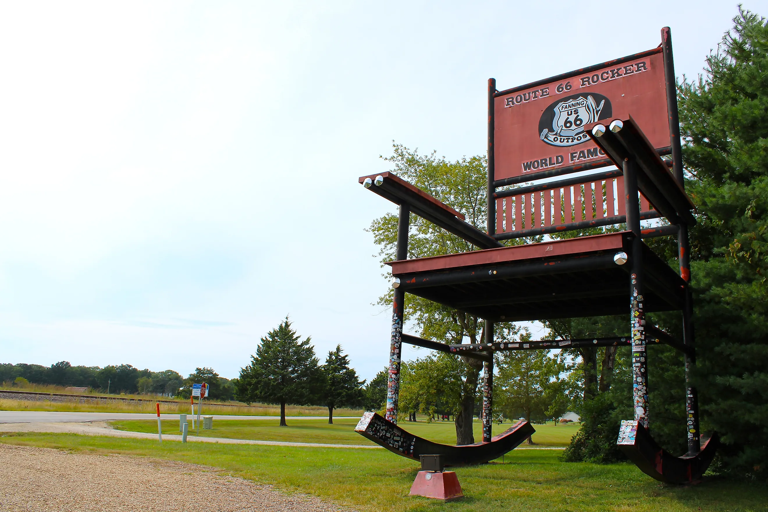 The World's Second Largest Rocking Chair in Cuba, Missouri, along US Route 66.