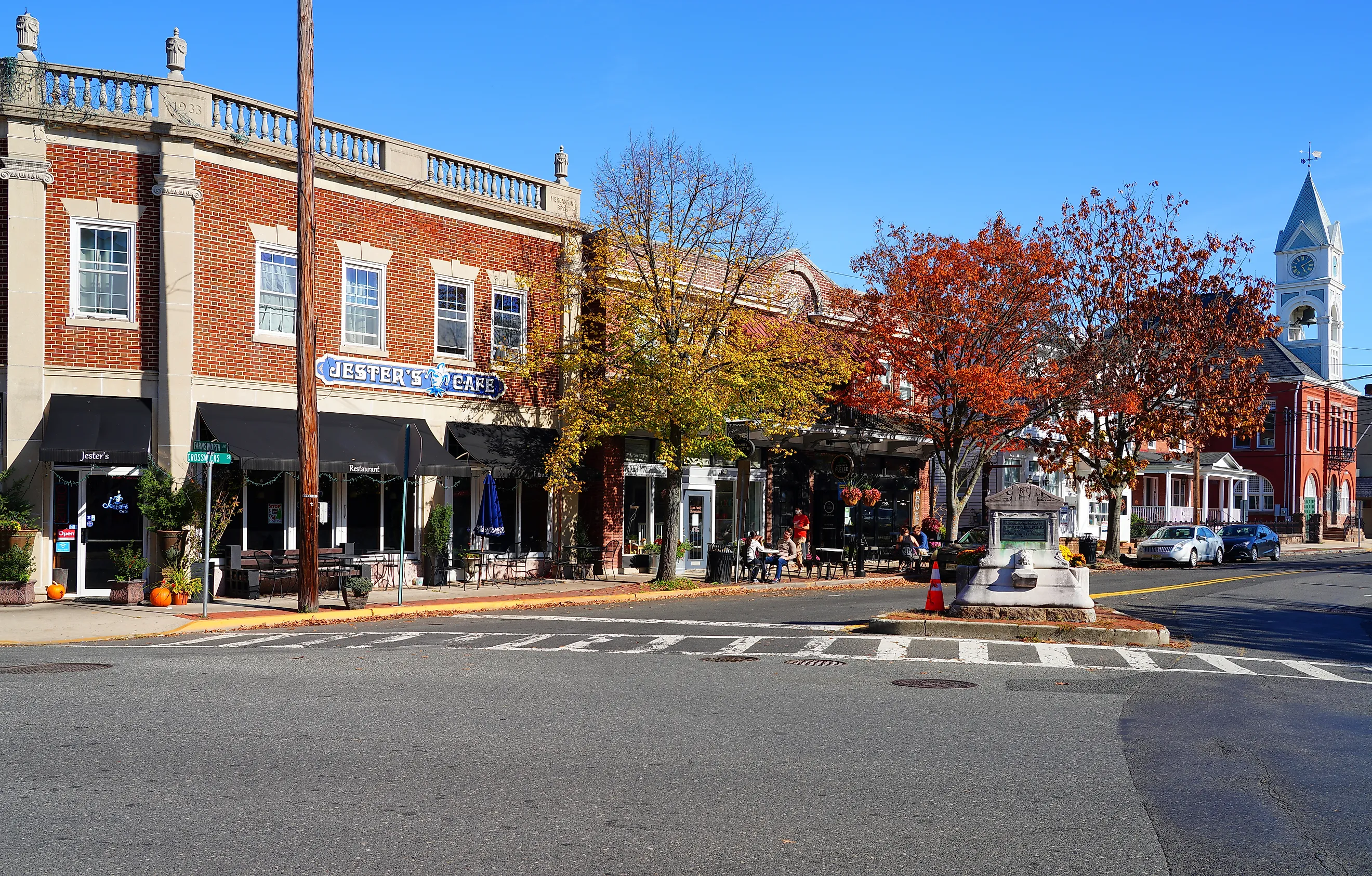 Streetscape of Farnsworth Avenue in downtown Bordentown, New Jersey.