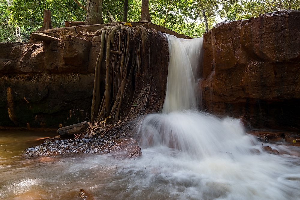 A waterfall in Phuoc Binh, Vietnam.