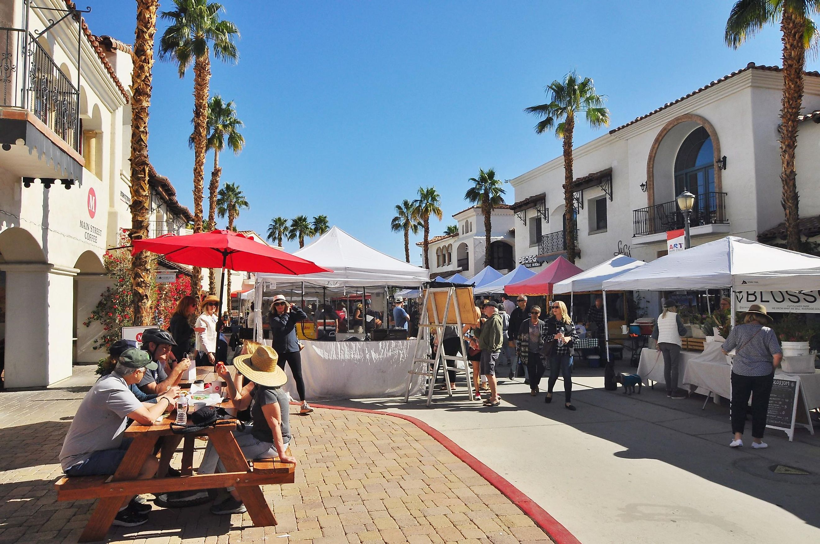 Farmer's market in La Quinta, California