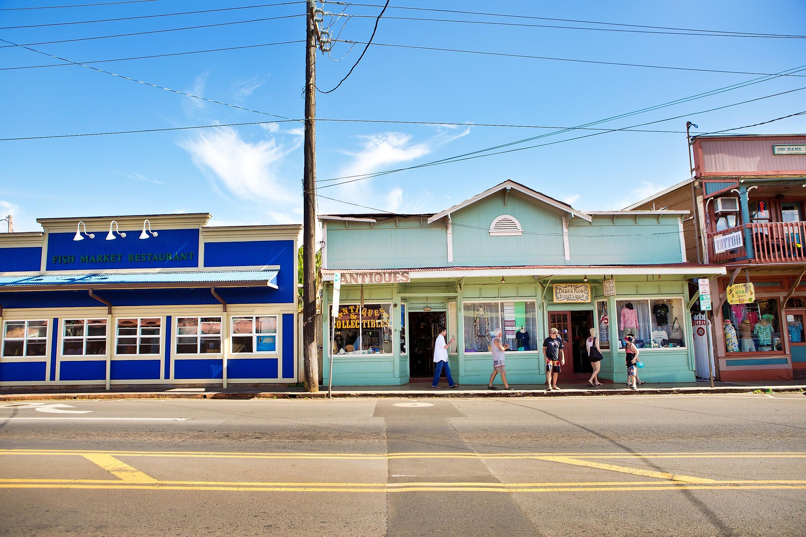 downtown paia in hawaii