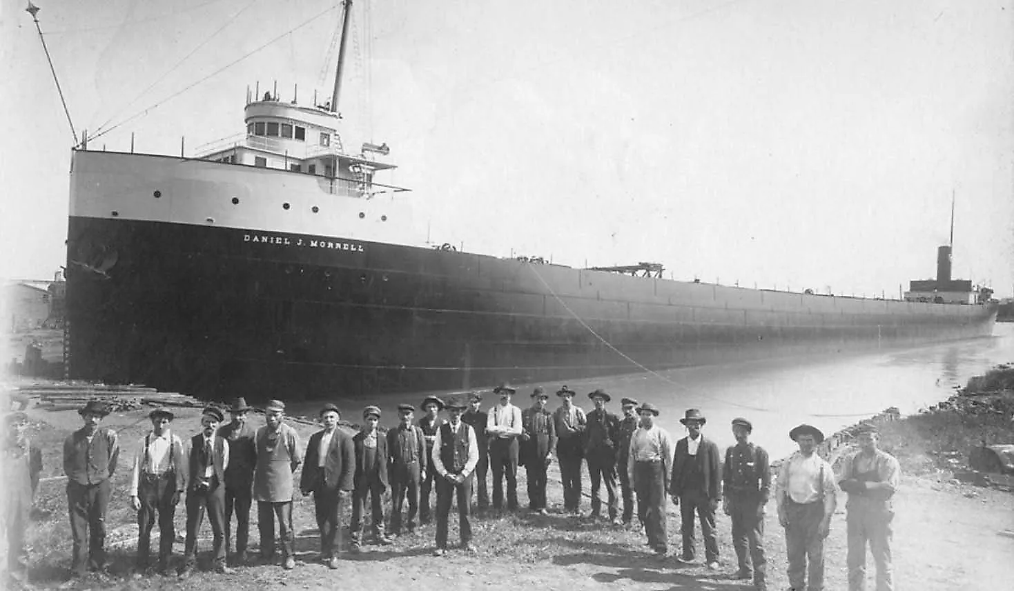 The steamer Daniel J. Morrell after she was launched. By Unknown author, Public Domain, Wikipedia.