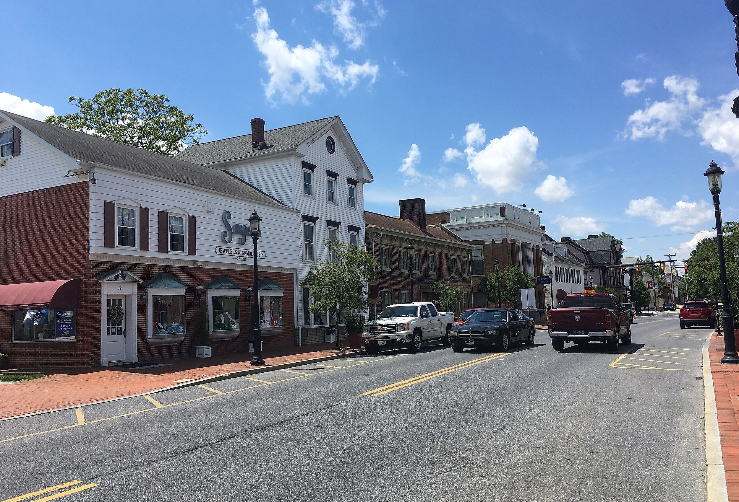 Northbound Main Street in Smyrna, Delaware. Image credit Dough4872, CC BY-SA 4.0 <https://creativecommons.org/licenses/by-sa/4.0>, via Wikimedia Commons