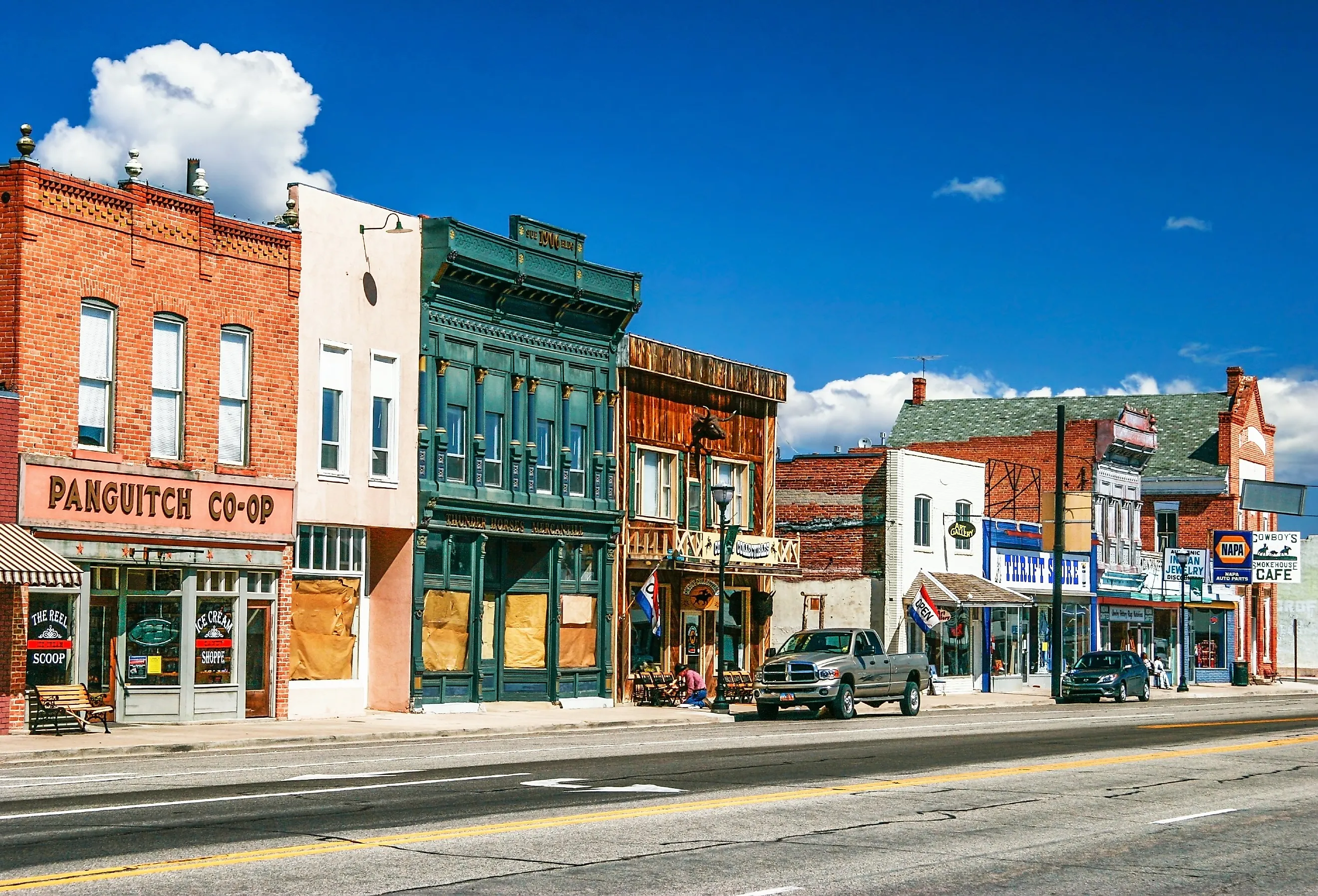 Downtown Panguitch, Utah. Image credit DeltaOFFvia Shutterstock.com