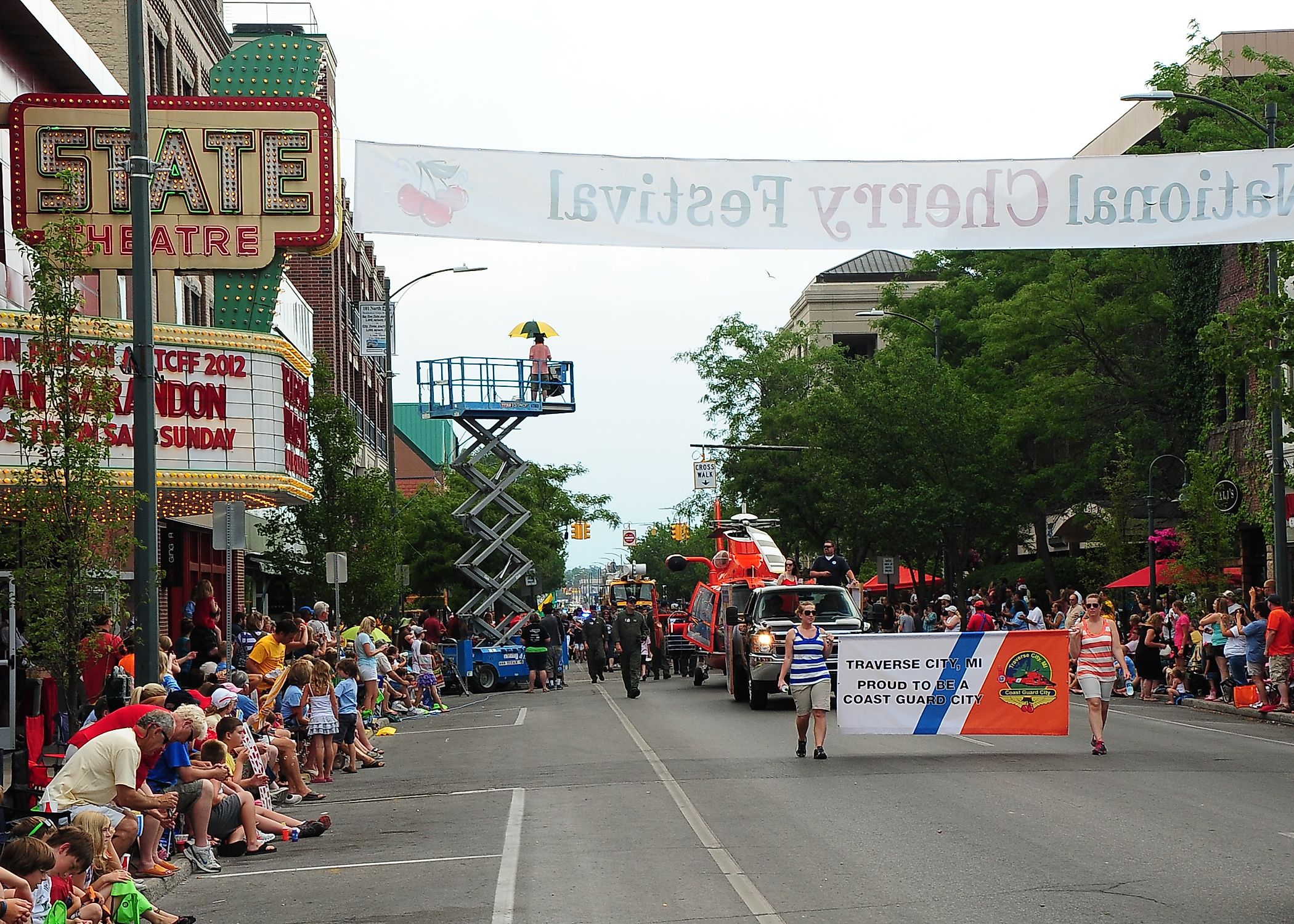 2012 National Cherry Festival in Traverse City, MI. Via Wikimedia Commons, Petty Officer 2nd Class Levi Read.