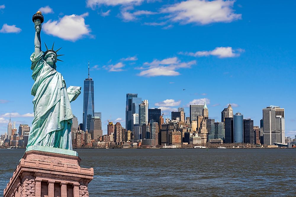The Statue of Liberty.