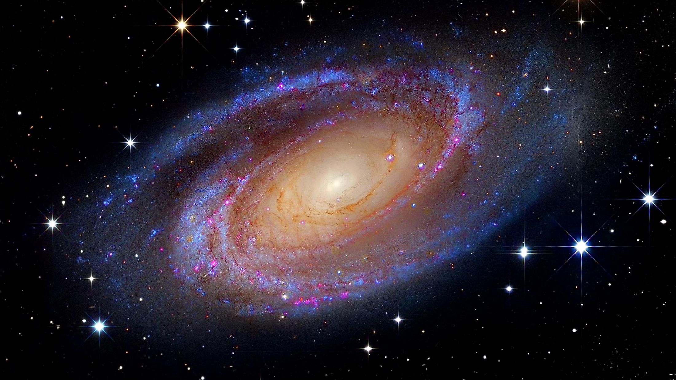 Hubble image of a distant spiral galaxy. Image credit: NASA/ESA