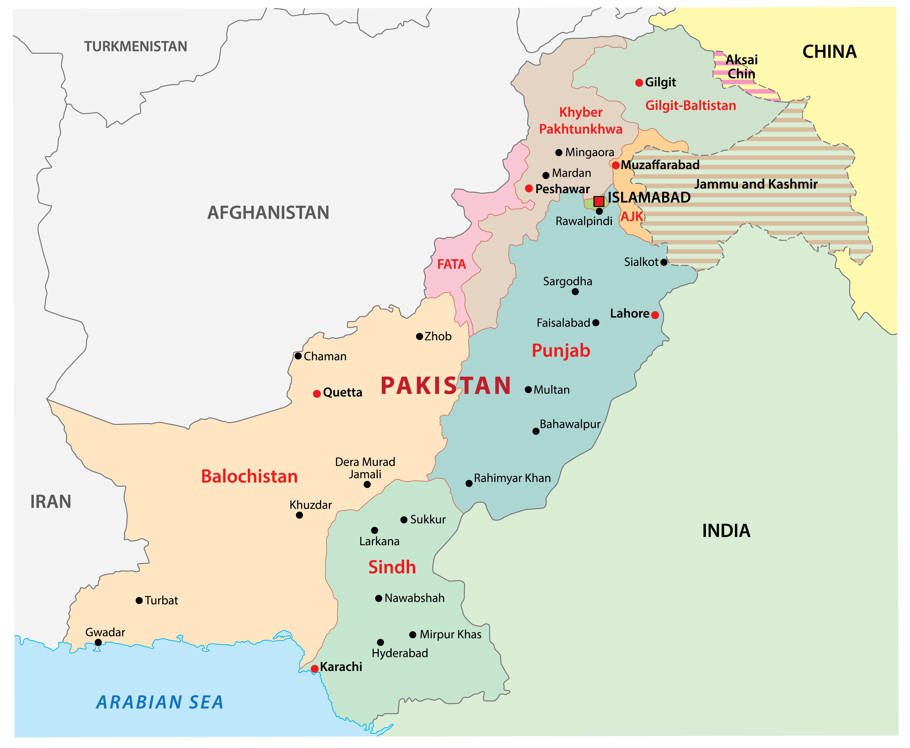 Pakistan Maps Facts World Atlas